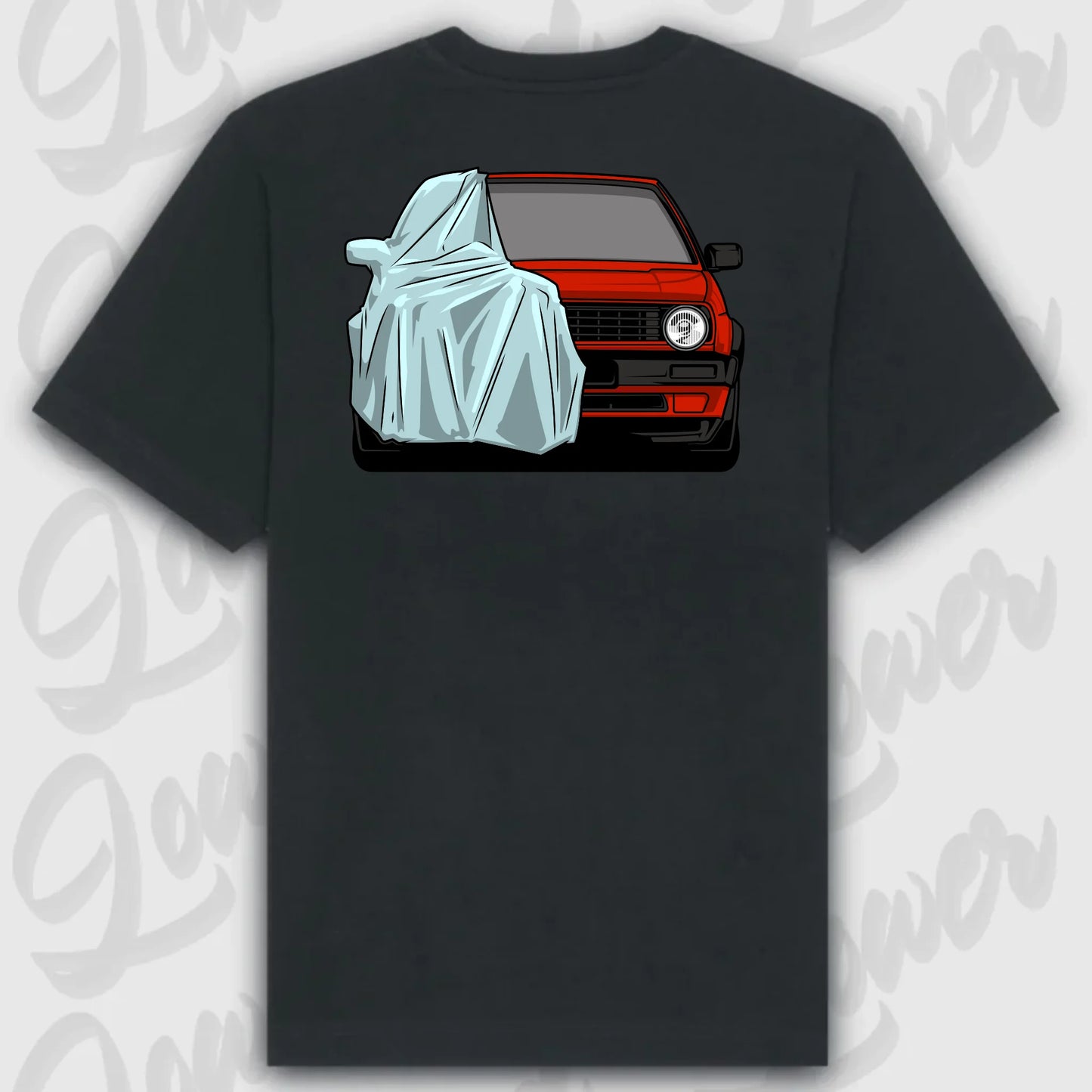 T-Shirt Golf MK2 Front - personalisierbar Oversized T-Shirt ( Back Print ) Black