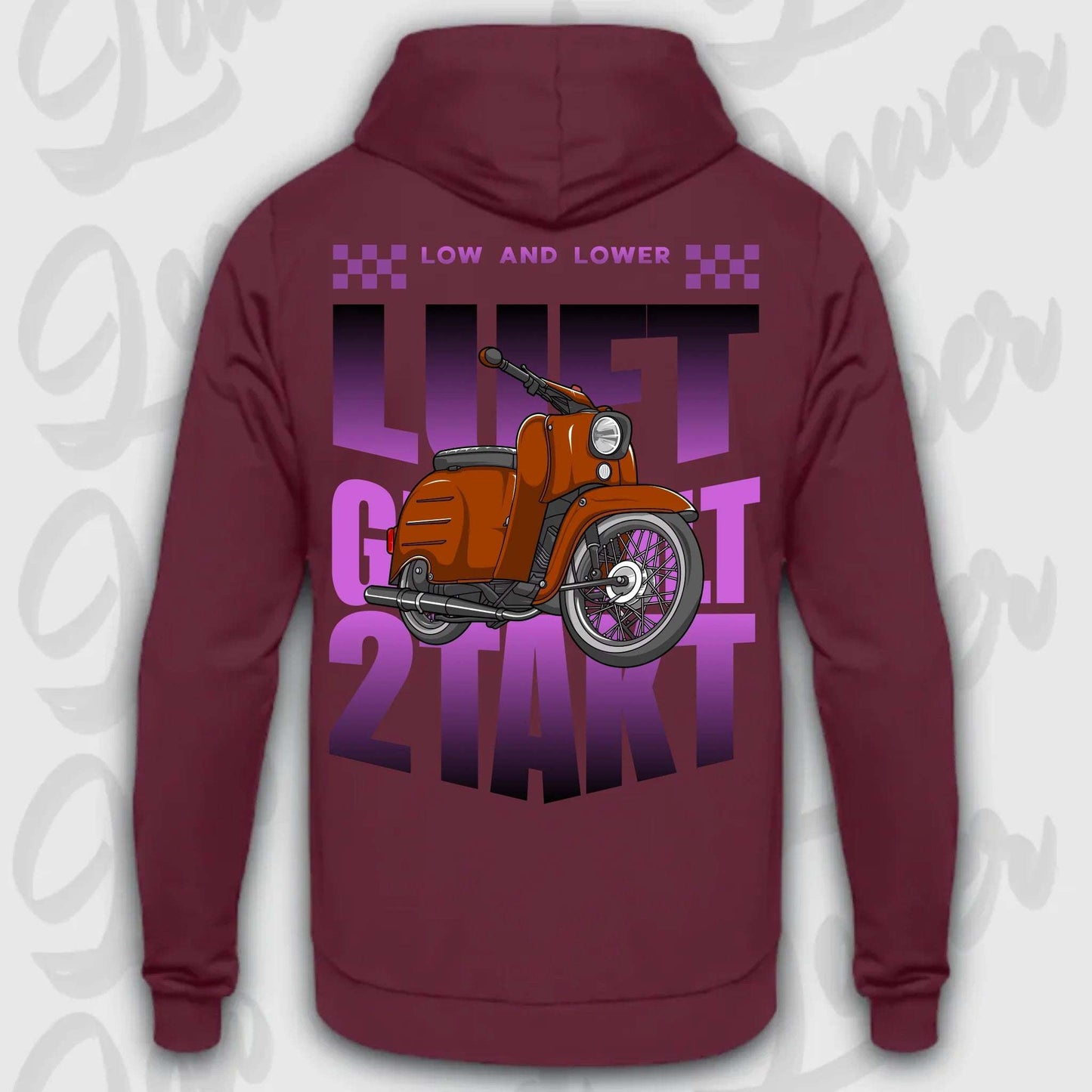 Hoodie Schwalbe - personalisierbar Standard Hoodie Burgundy