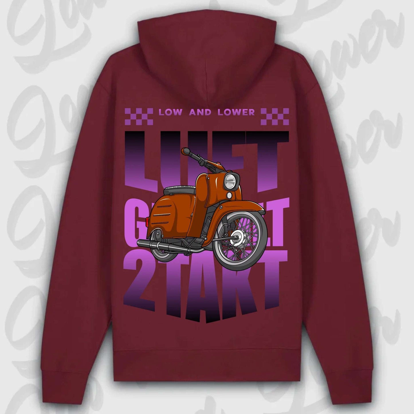 Hoodie Schwalbe - personalisierbar Premium Hoodie Burgundy