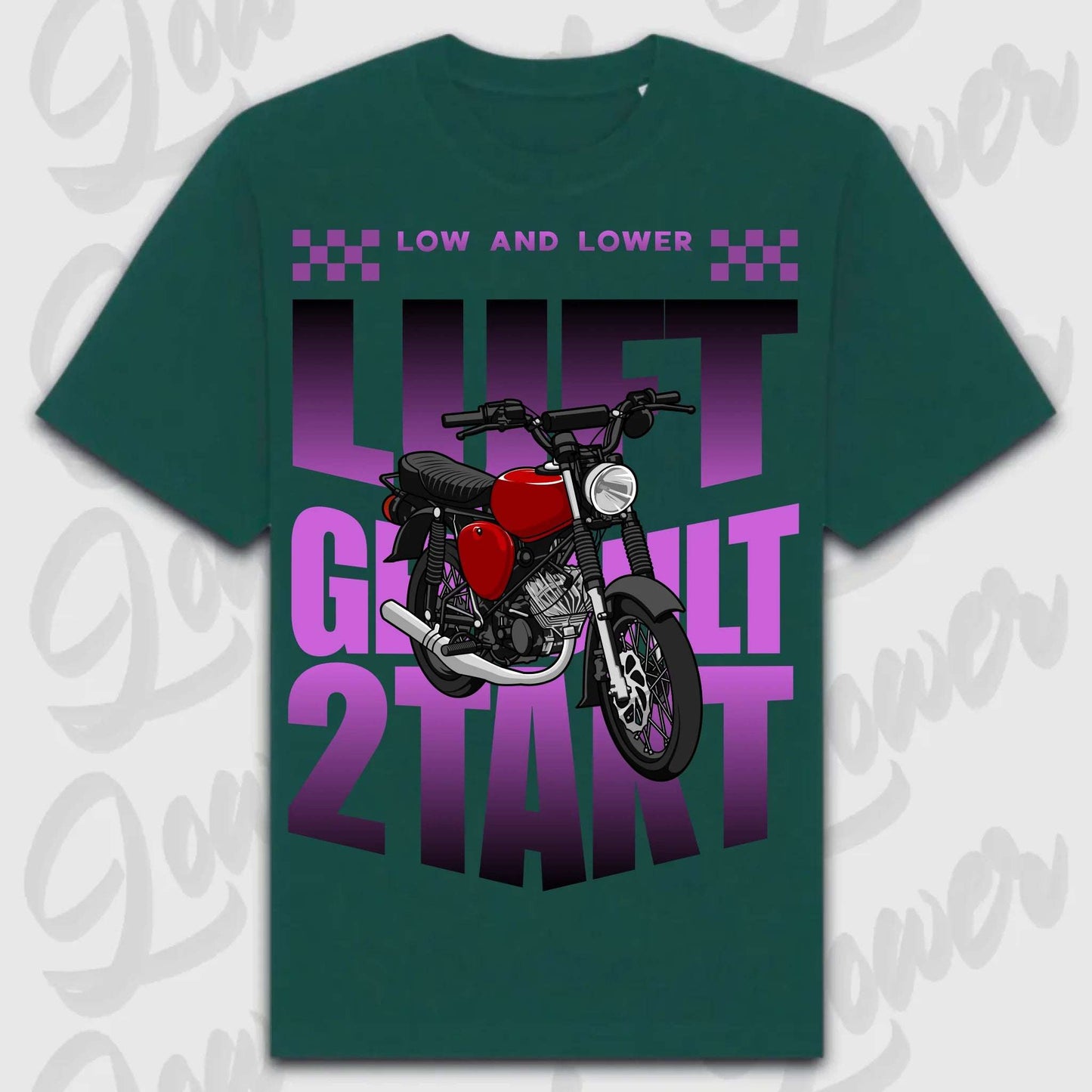 T-Shirt S50 - personalisierbar Oversized T-Shirt ( Front Print ) Glazed-Green