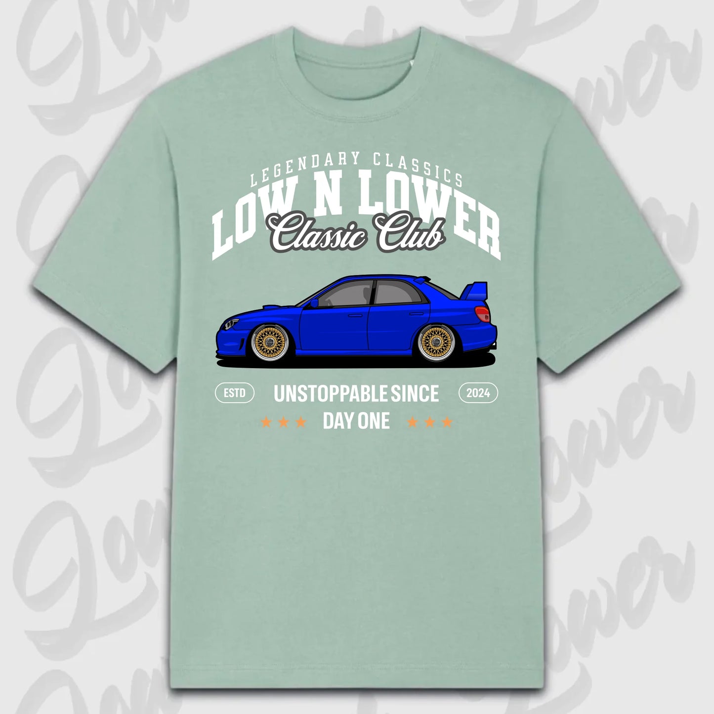 T-Shirt WRX 2. Gen - personalisiert Oversized T-Shirt ( Front Print ) Aloe
