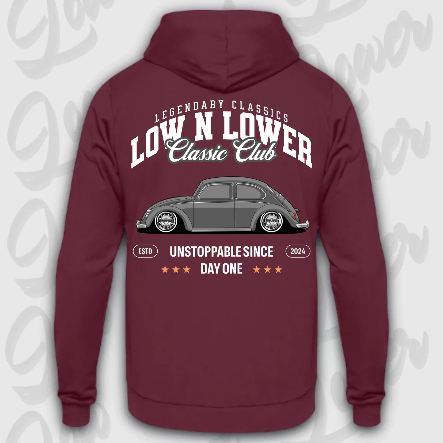 Hoodie Käfer - personalisierbar Standard Hoodie Burgundy
