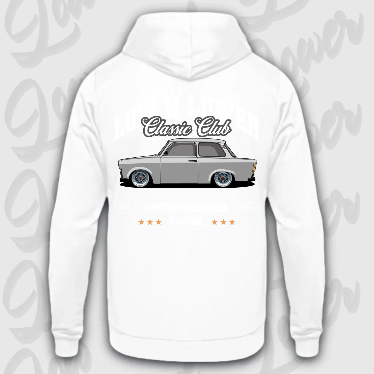 Hoodie Trabant - personalisierbar Standard Hoodie Arctic-White