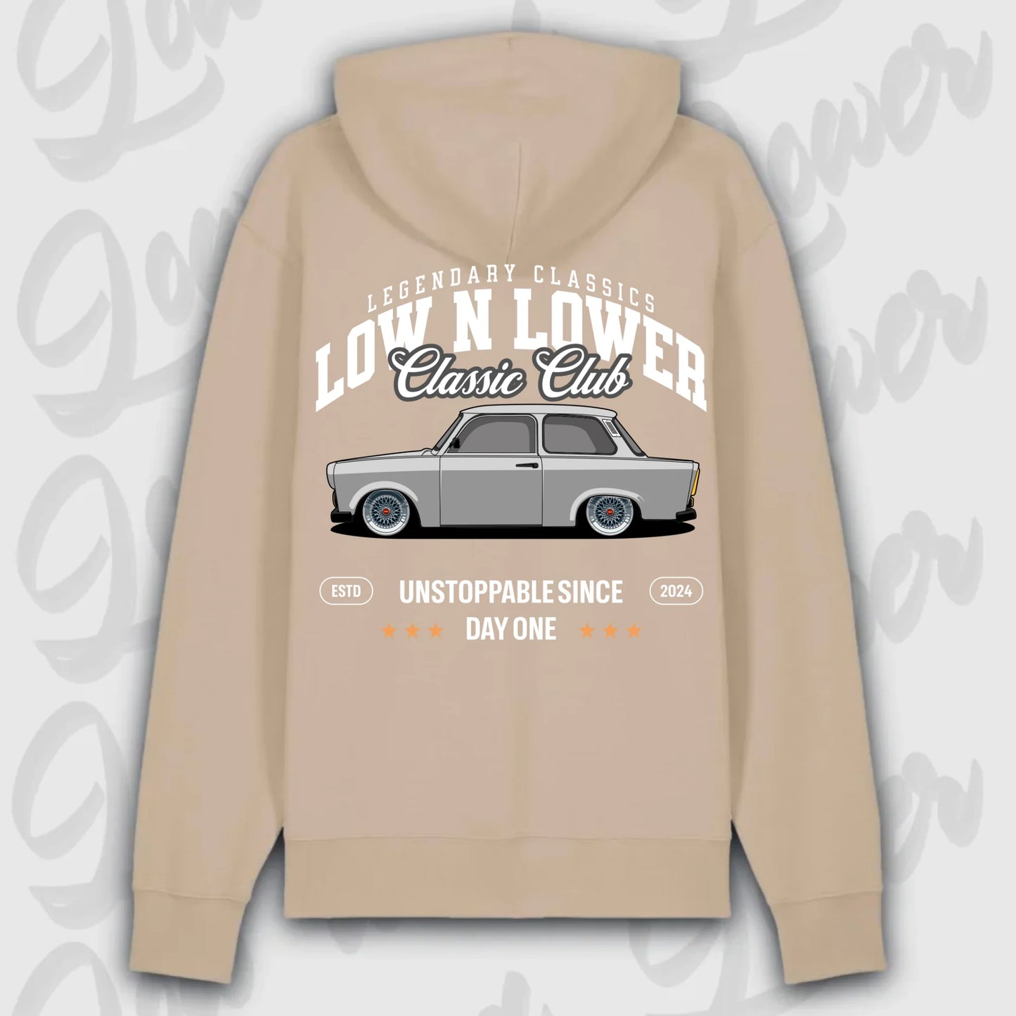 Hoodie Trabant - personalisierbar Premium Hoodie Desert-Dust