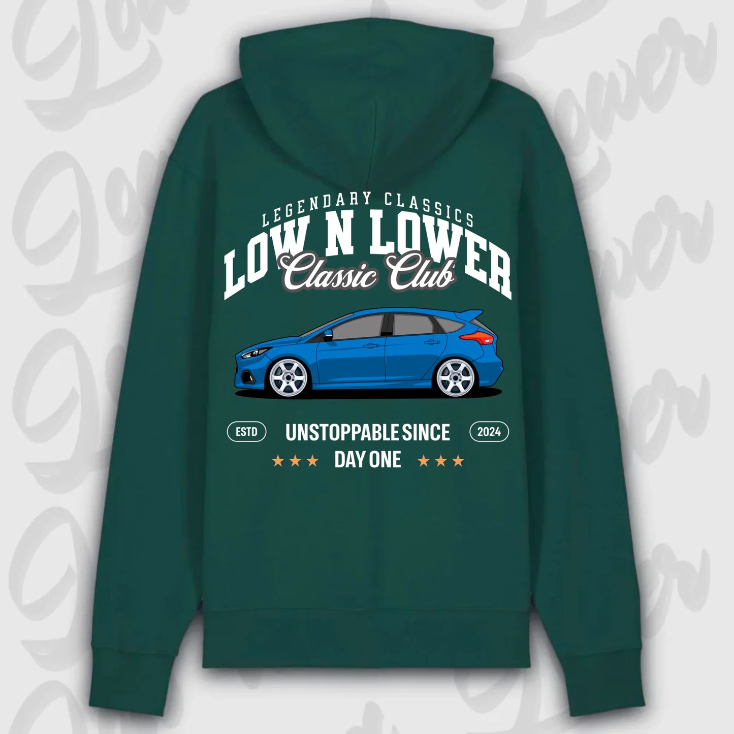 Hoodie Focus Mk 3 - personalisierbar Premium Hoodie Glazed-Green