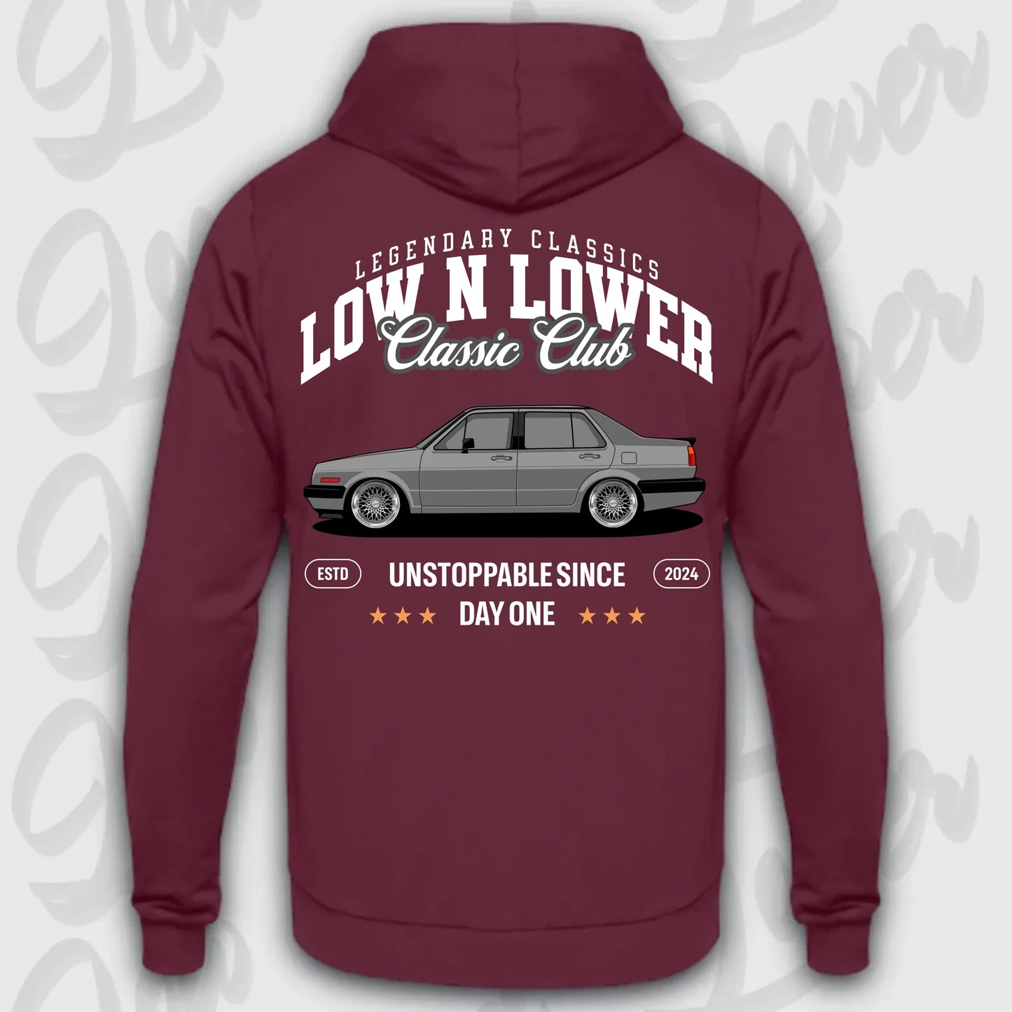 Hoodie Jetta 2 - personalisierbar Standard Hoodie Burgundy