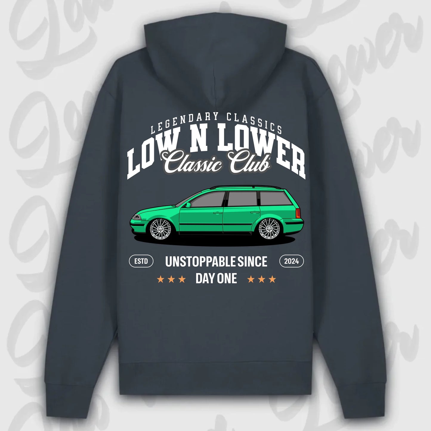 Hoodie Passat 3 BG - personalisierbar Premium Hoodie India-Ink-Grey