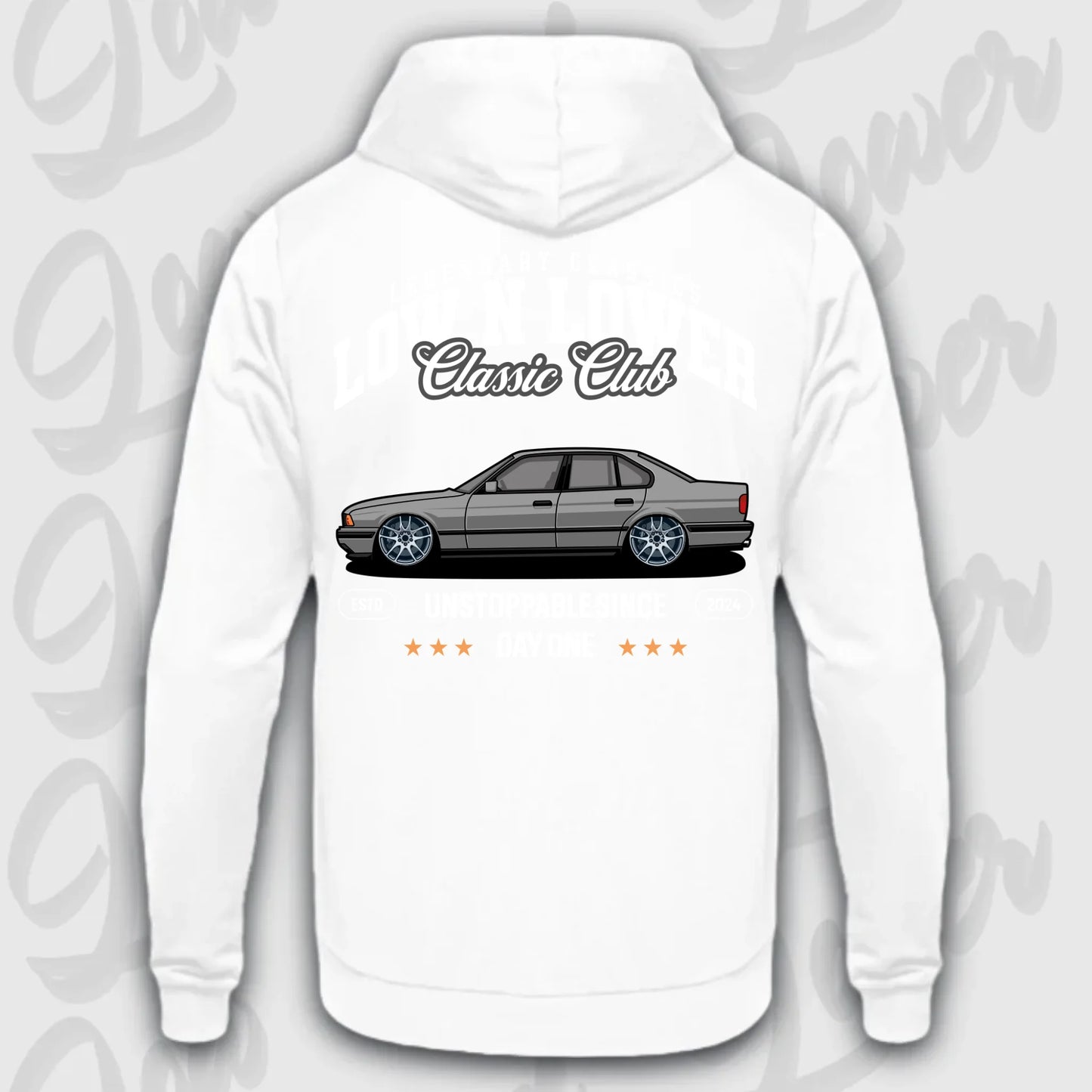 Hoodie E34 - personalisierbar Standard Hoodie Arctic-White