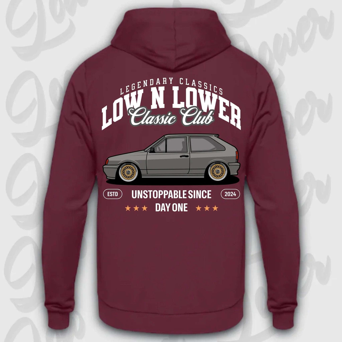 Hoodie Polo 2F - personalisierbar Standard Hoodie Burgundy