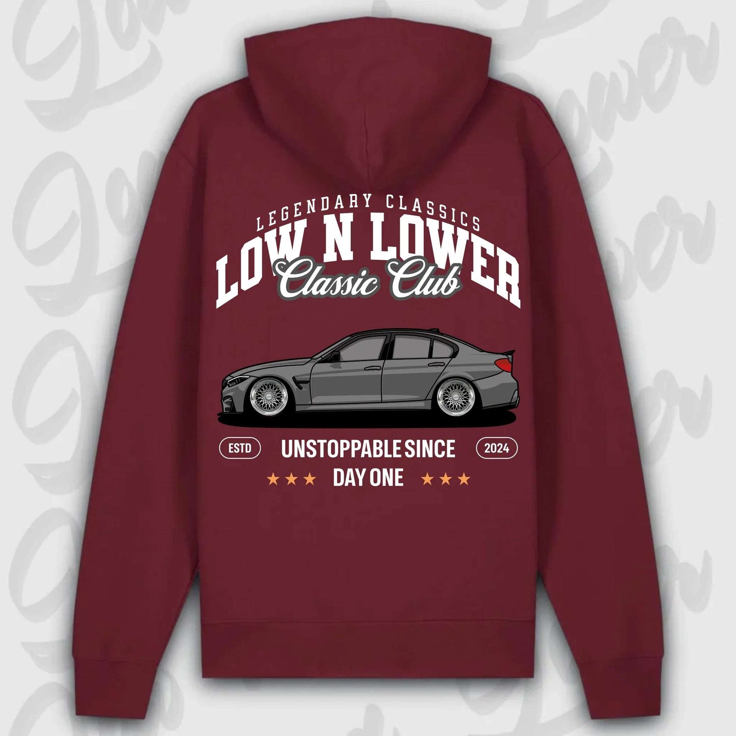 Hoodie F-82 - personalisierbar Premium Hoodie Burgundy