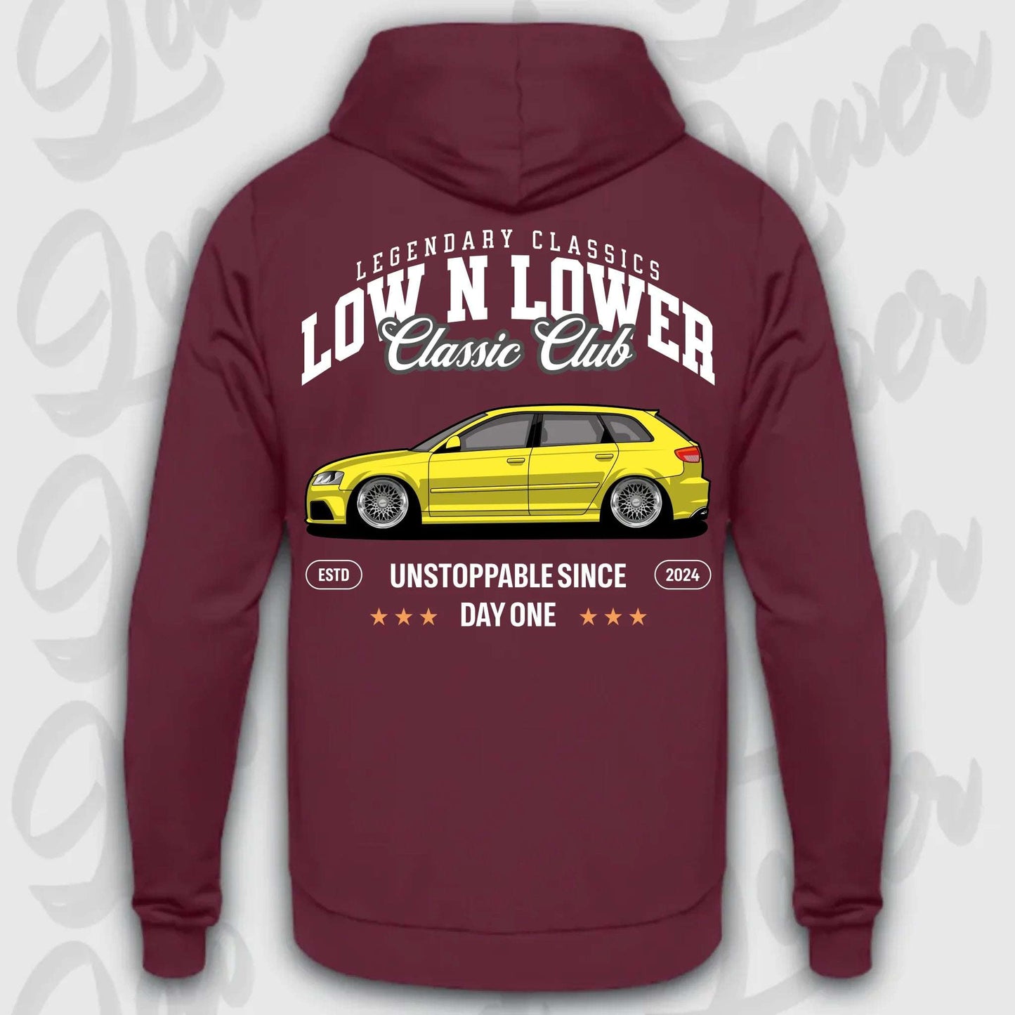 Hoodie RS3 8P - personalisierbar Standard Hoodie Burgundy