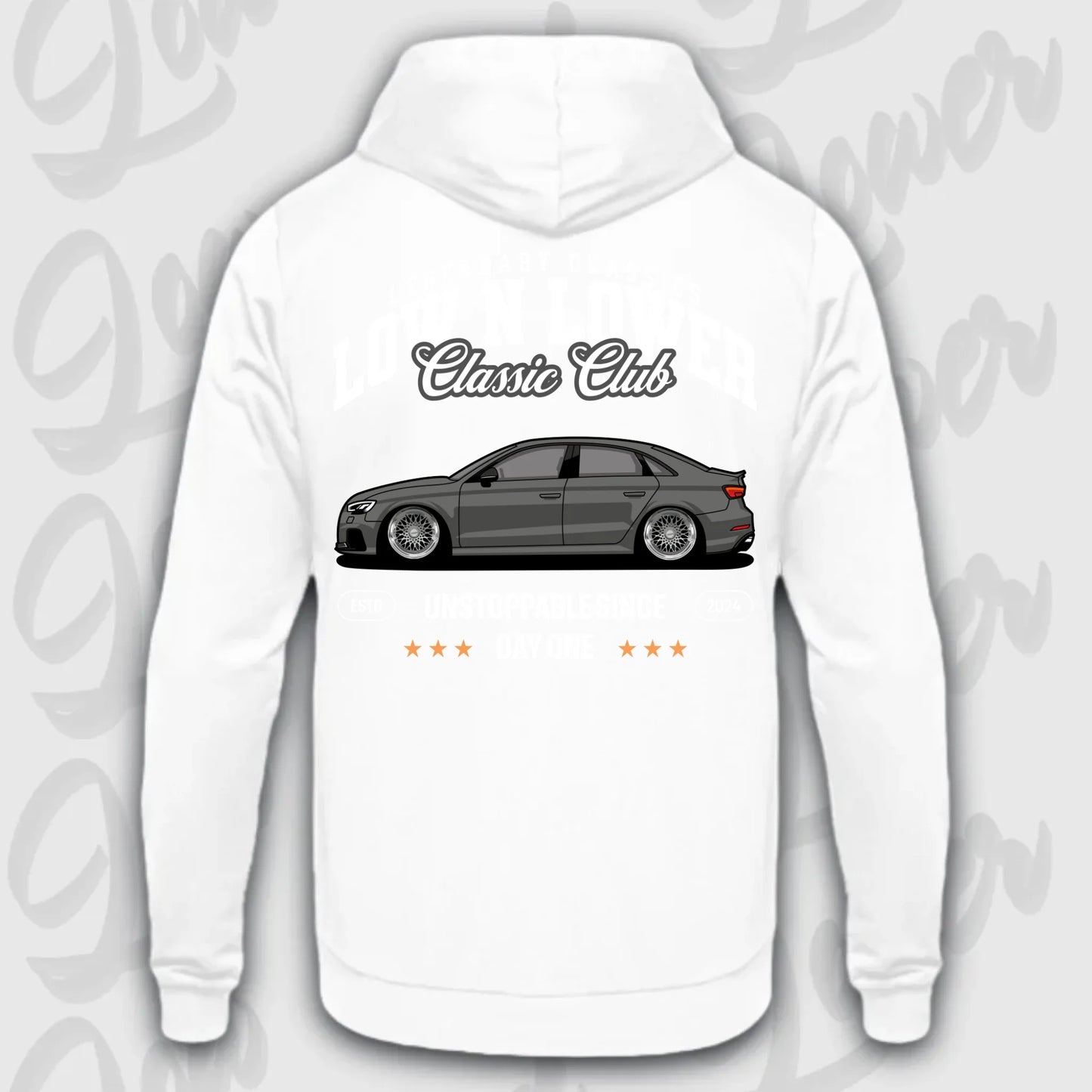 Hoodie RS3 C8 - personalisiert Standard Hoodie Arctic-White