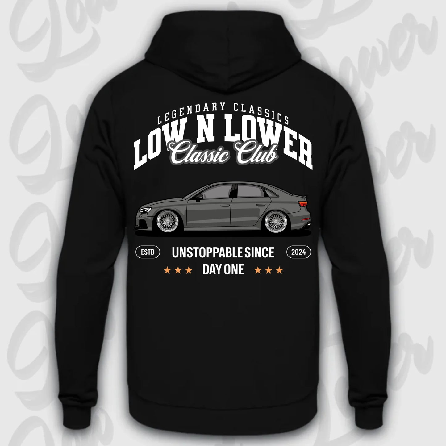 Hoodie RS3 C8 - personalisiert Standard Hoodie Deep-Black