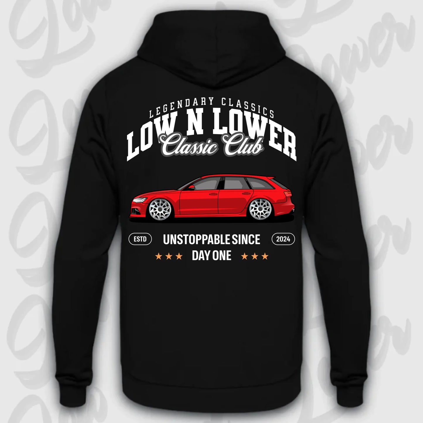 Hoodie RS6 Avant - personalisiert Standard Hoodie Deep-Black