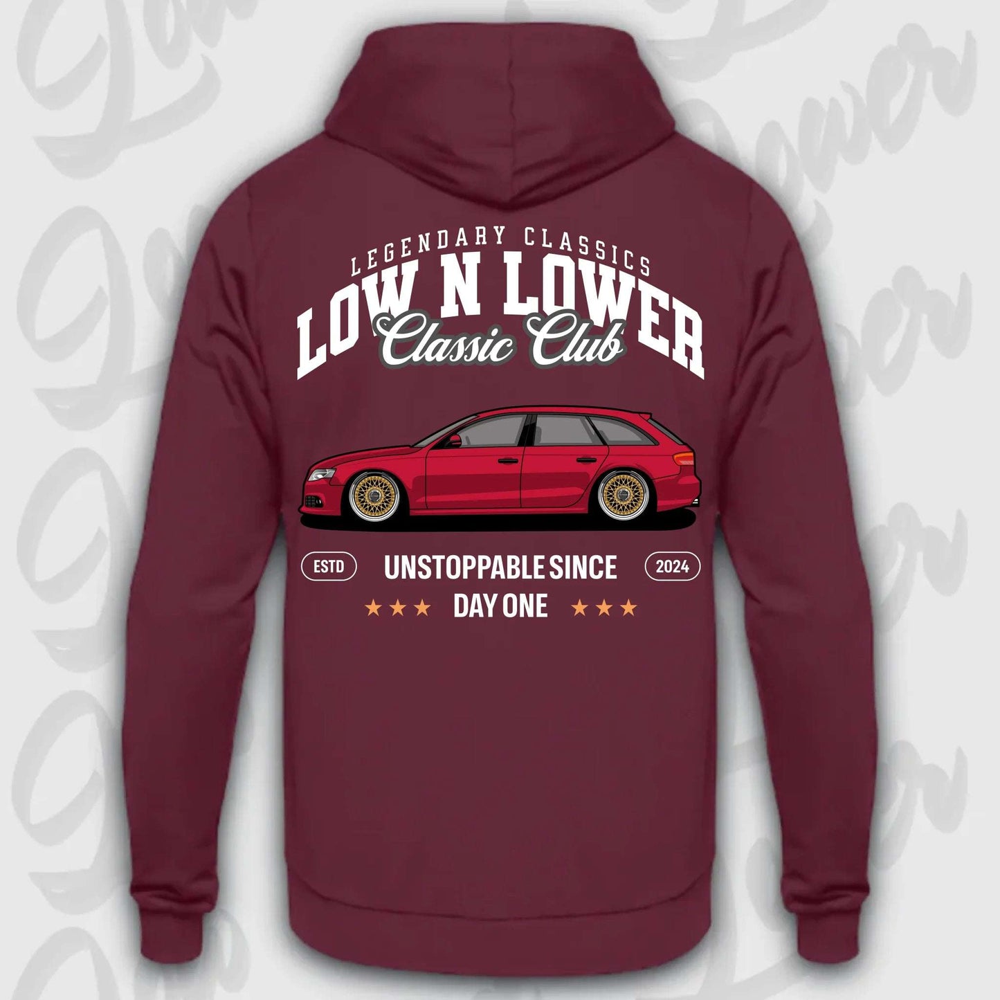 Hoodie B8 Avant - personalisiert Standard Hoodie Burgundy