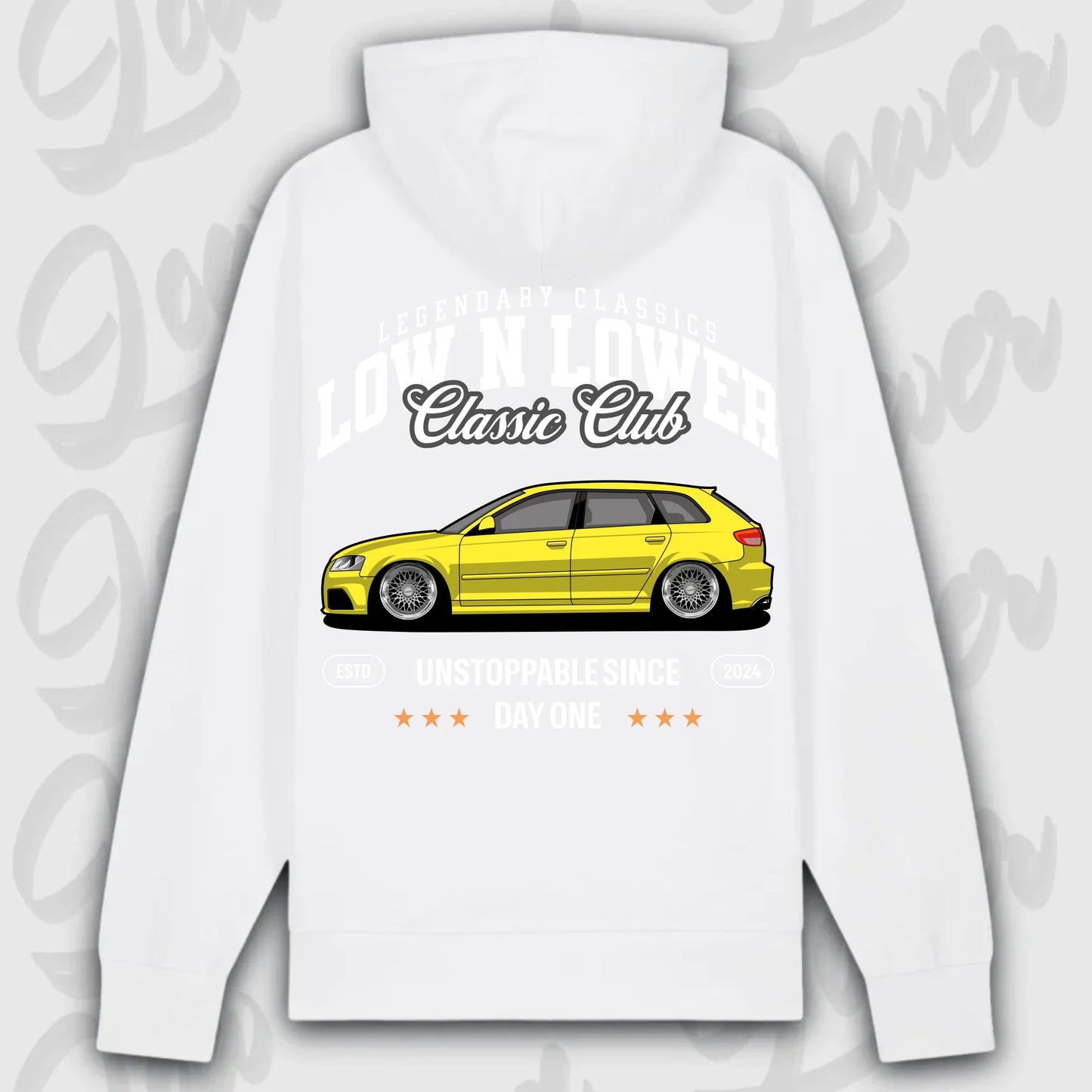 Hoodie RS3 8P - personalisierbar Premium Hoodie White