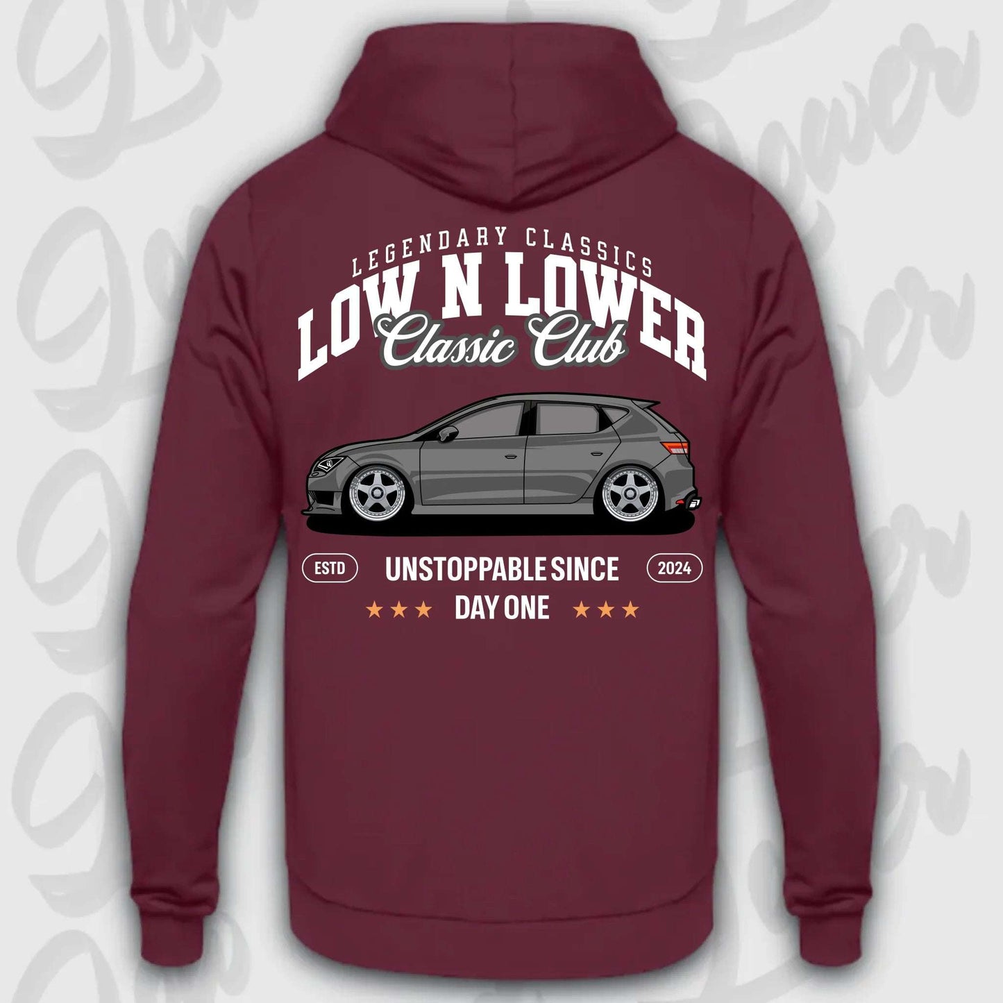 Hoodie Leon III - personalisiert Standard Hoodie Burgundy