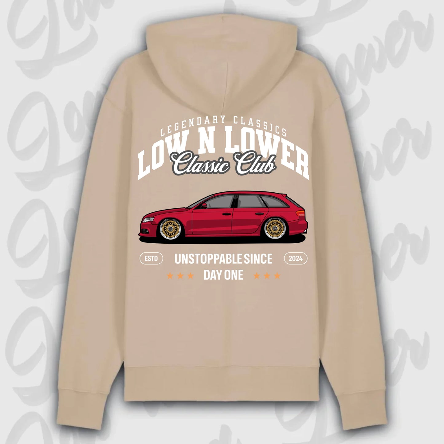 Hoodie B8 Avant - personalisiert Premium Hoodie Desert-Dust