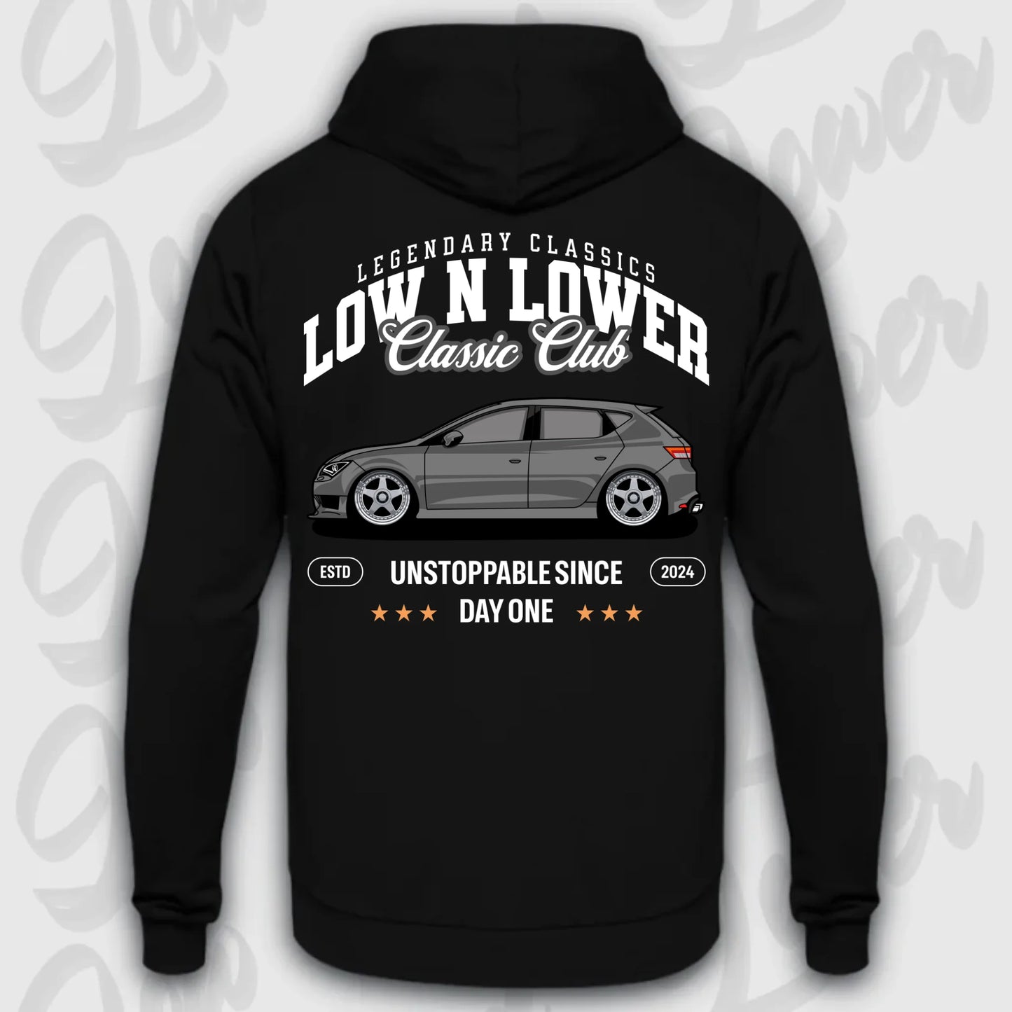Hoodie Leon III - personalisiert Standard Hoodie Deep-Black