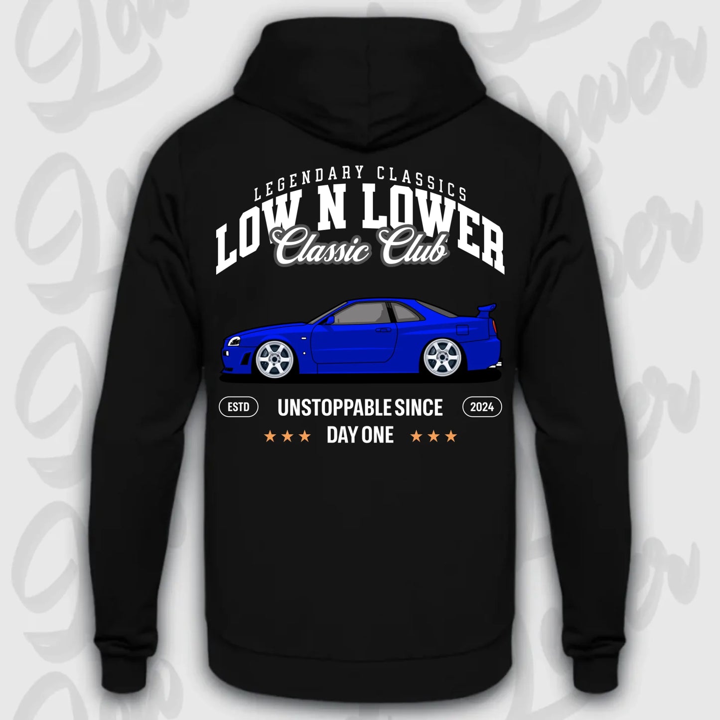 Hoodie Skyline GT-R34 - personalisiert Standard Hoodie Deep-Black