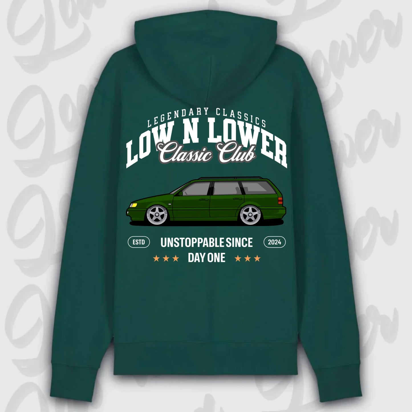 Hoodie 35i - personalisiert Premium Hoodie Glazed-Green