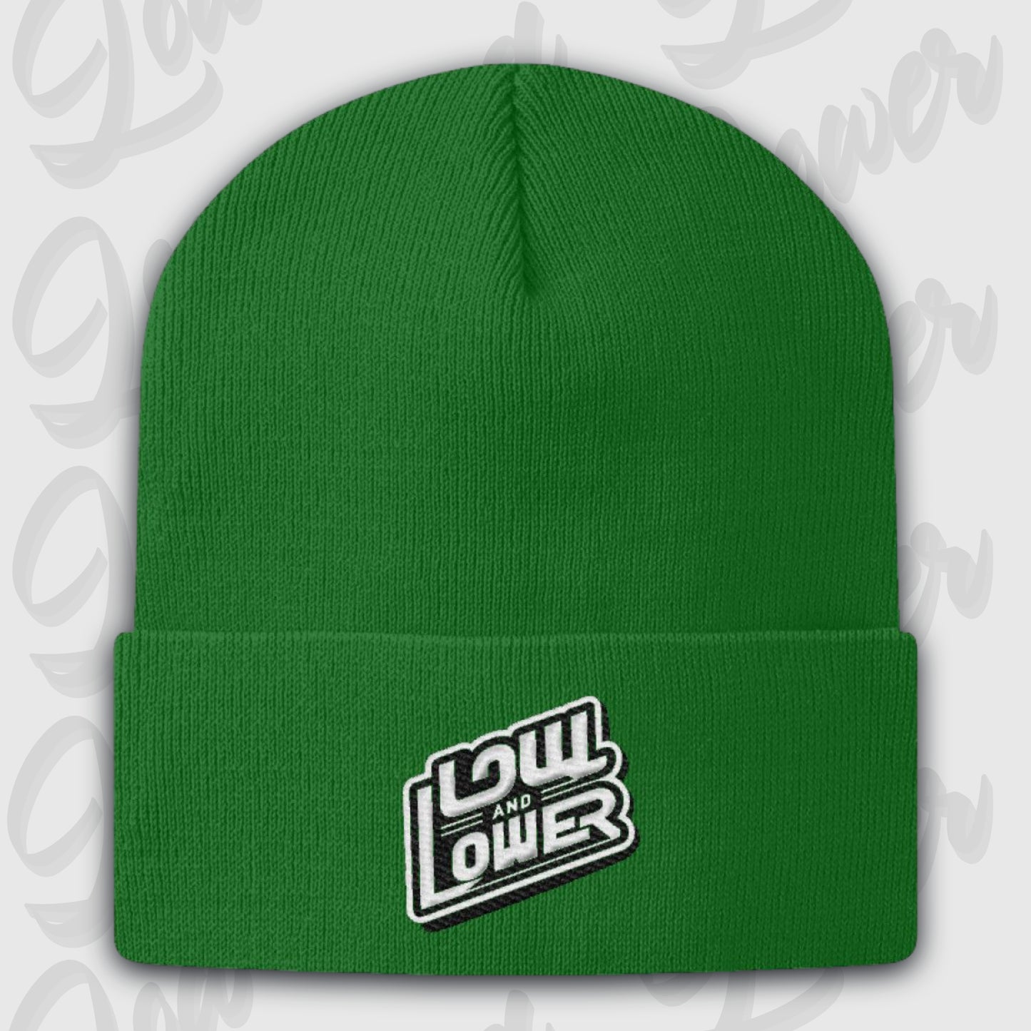 Beanie, Stick Low and Lower Kelly Green M