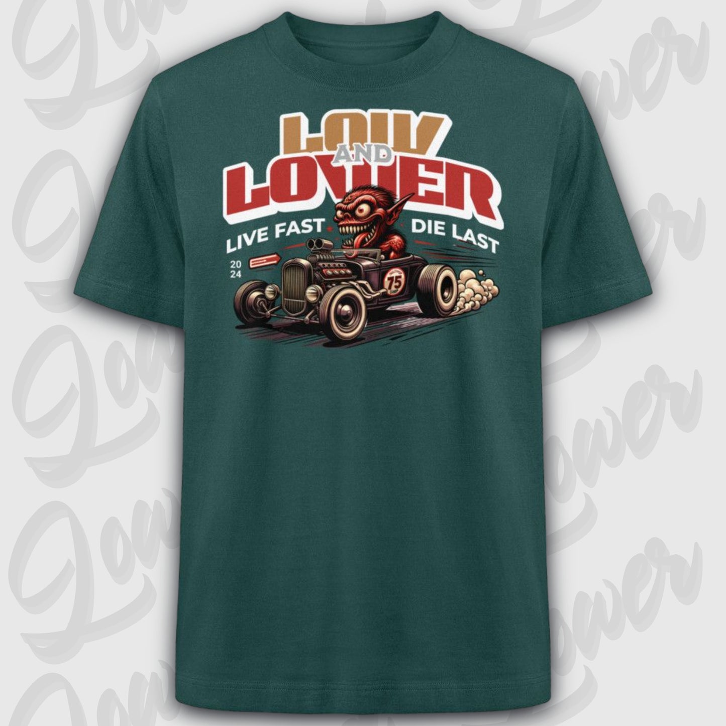 Oversized Trend T-Shirt,Hot Rod Demon