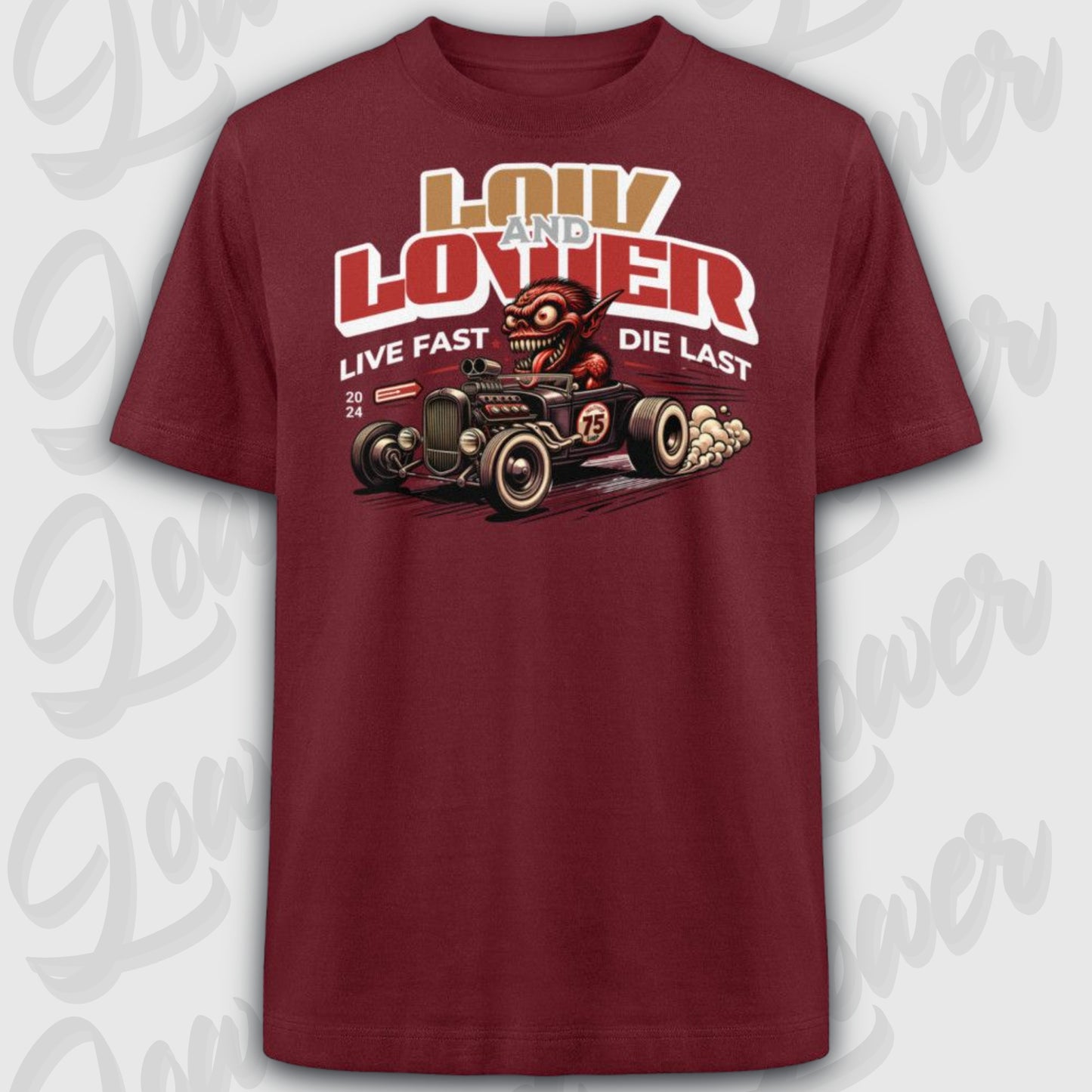 Oversized Trend T-Shirt,Hot Rod Demon