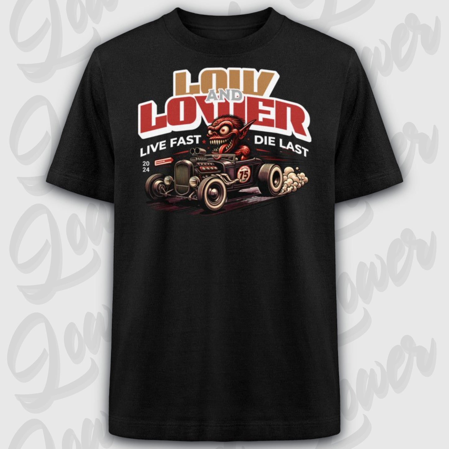 Oversized Trend T-Shirt,Hot Rod Demon