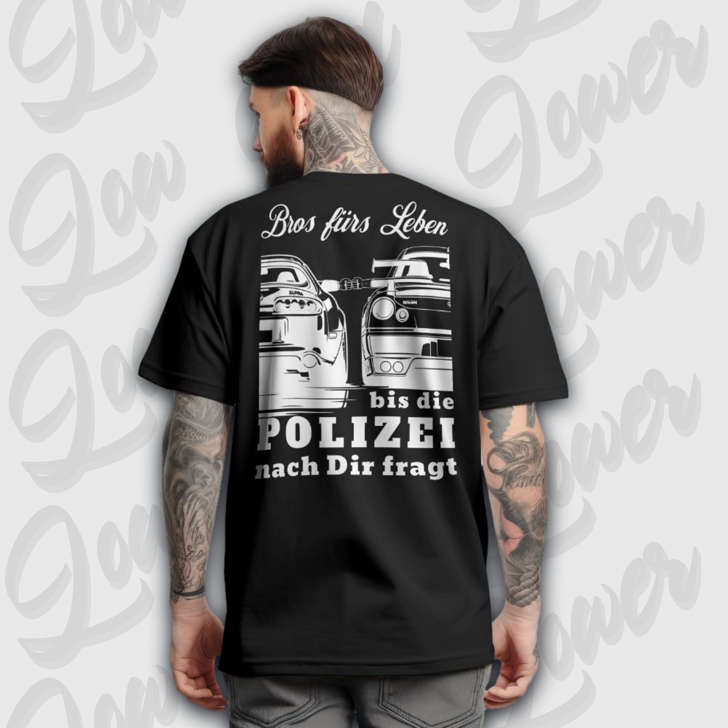 Oversized Trend T-Shirt, Tuning Bros fürs Leben