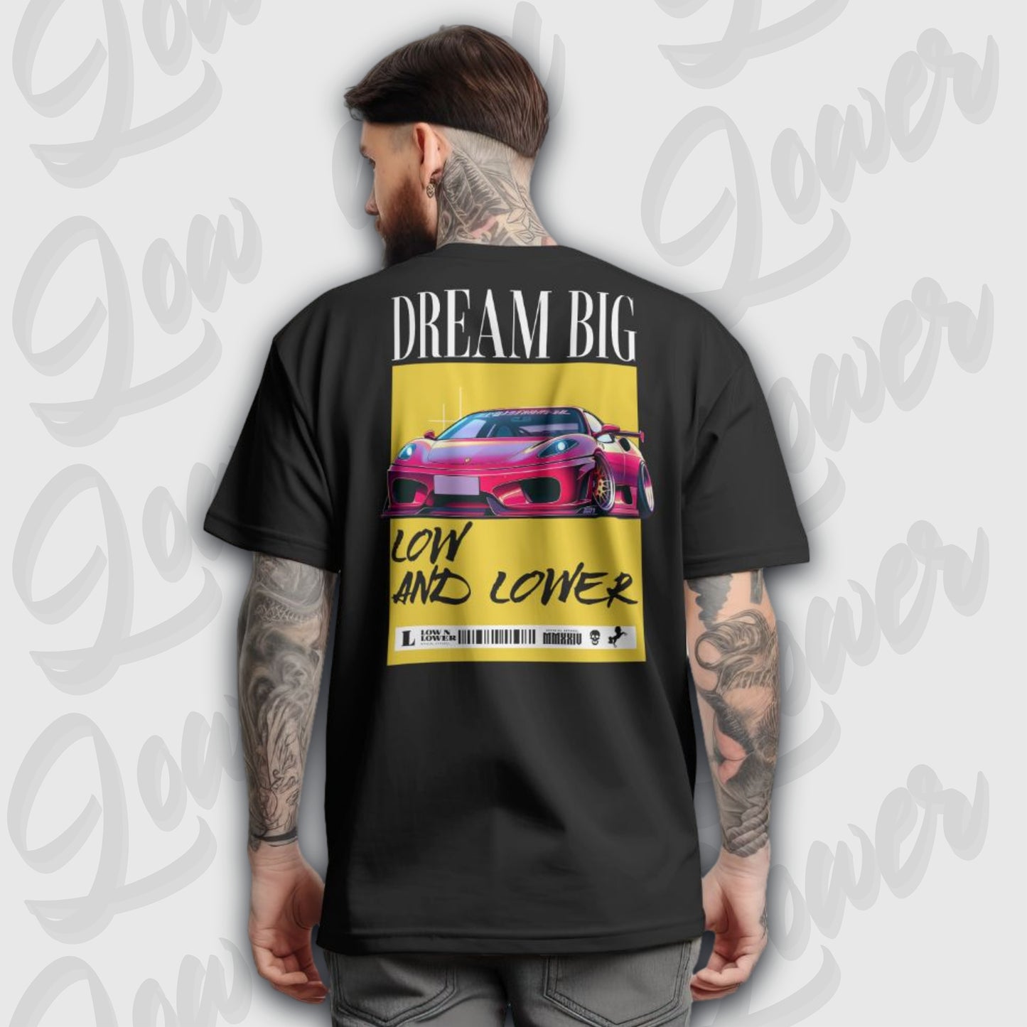 Oversized Trend T-Shirt, Low LaFerrari