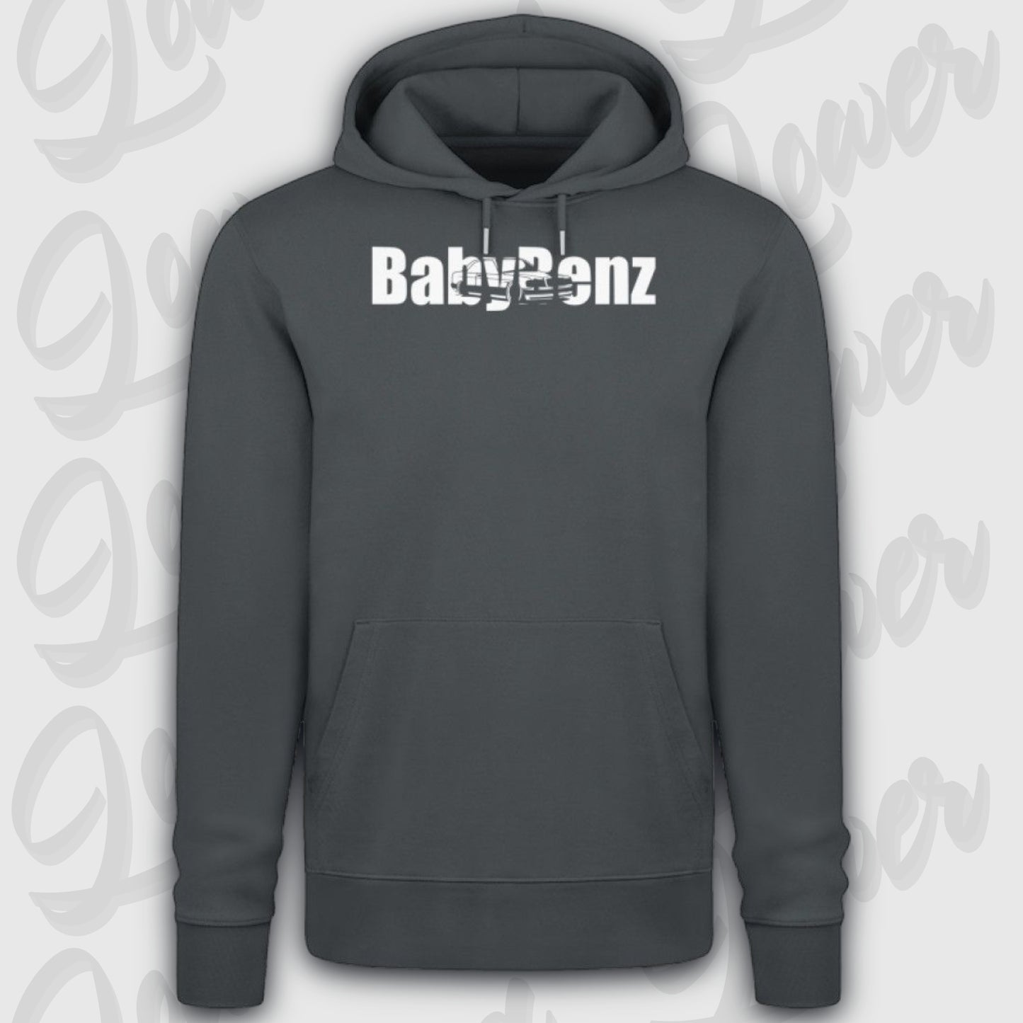 Premium Hoodie, BabyBenz India Ink Grey