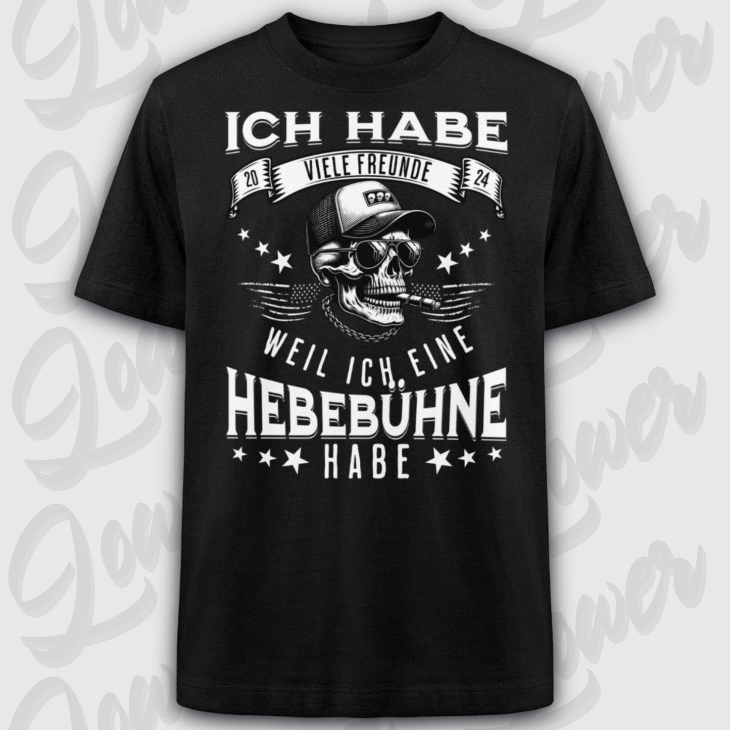 Oversized Trend T-Shirt, Hebebühne