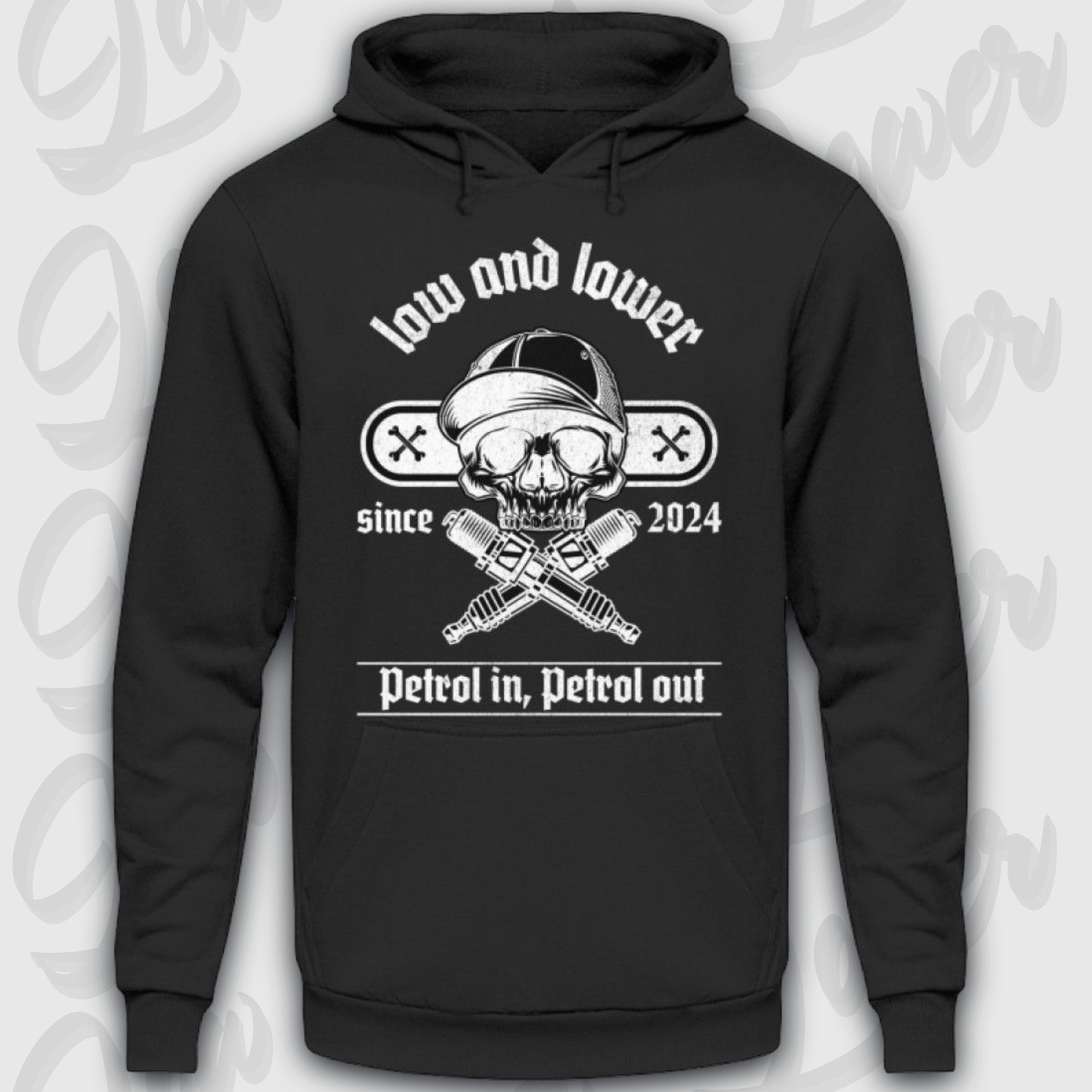 Standard Hoodie, Skull - Petrol in, Petrol out