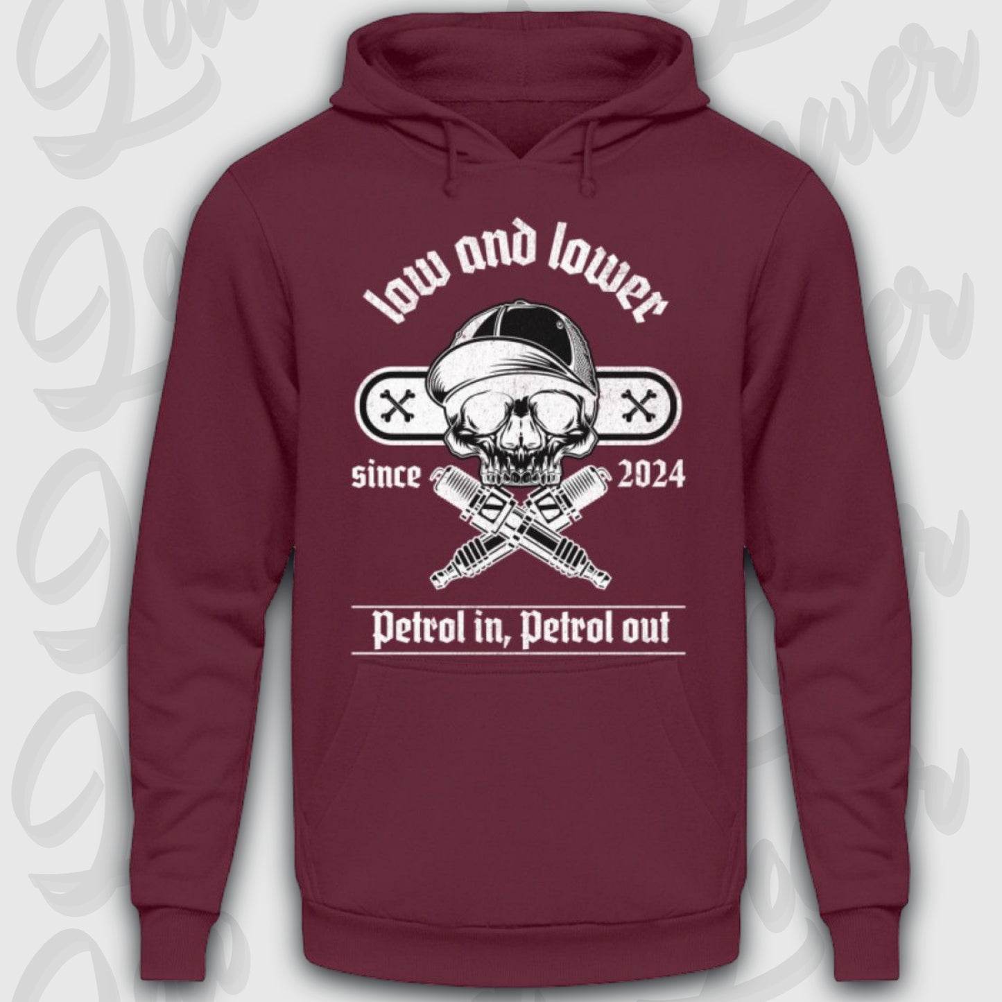 Standard Hoodie, Skull - Petrol in, Petrol out