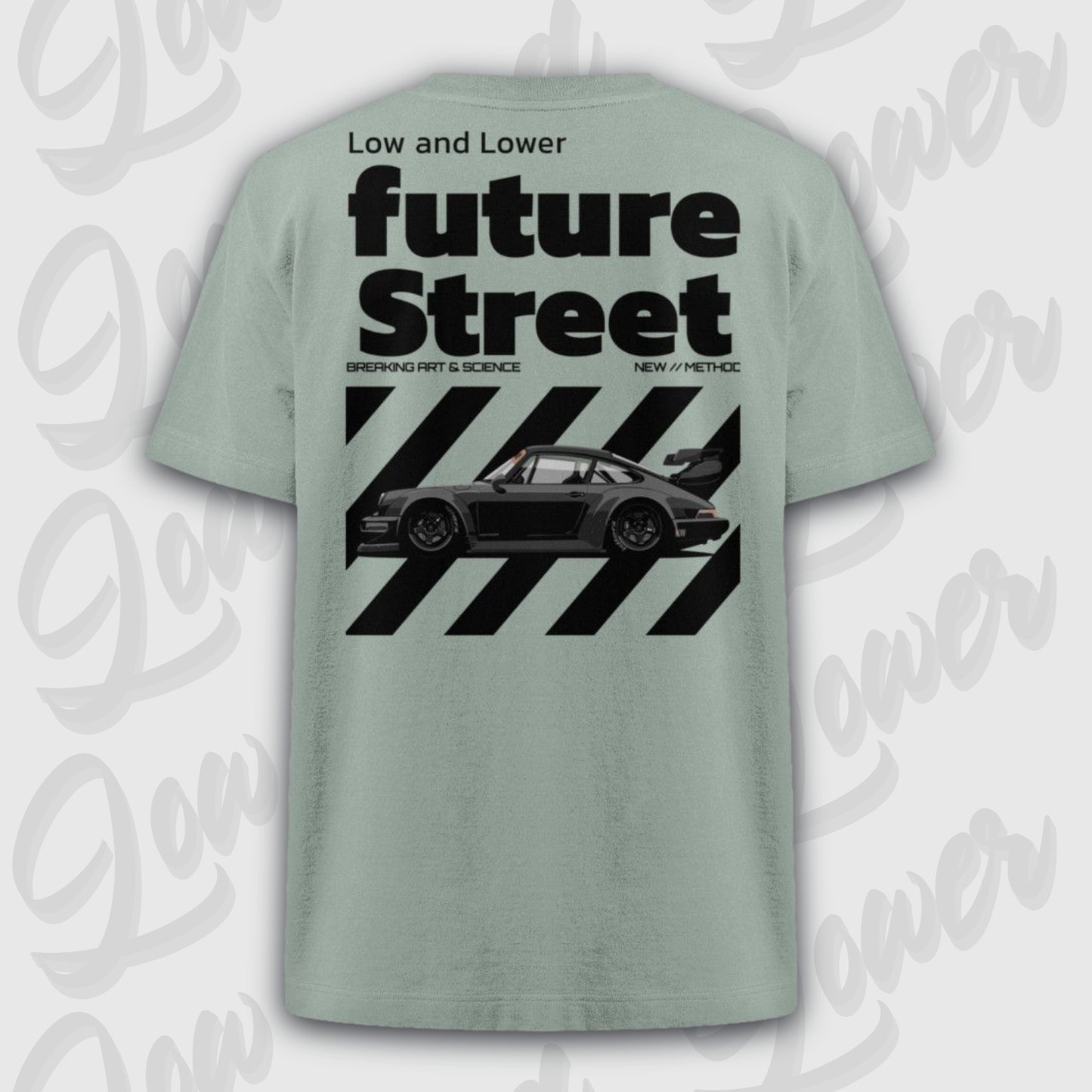 Oversized Trend T-Shirt, Low and Lower Future Aloe