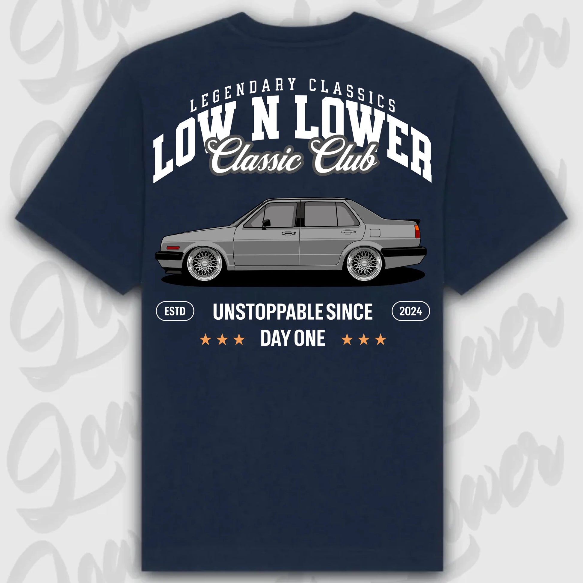 Mockup Stand shirt teeinblue - shirt 5