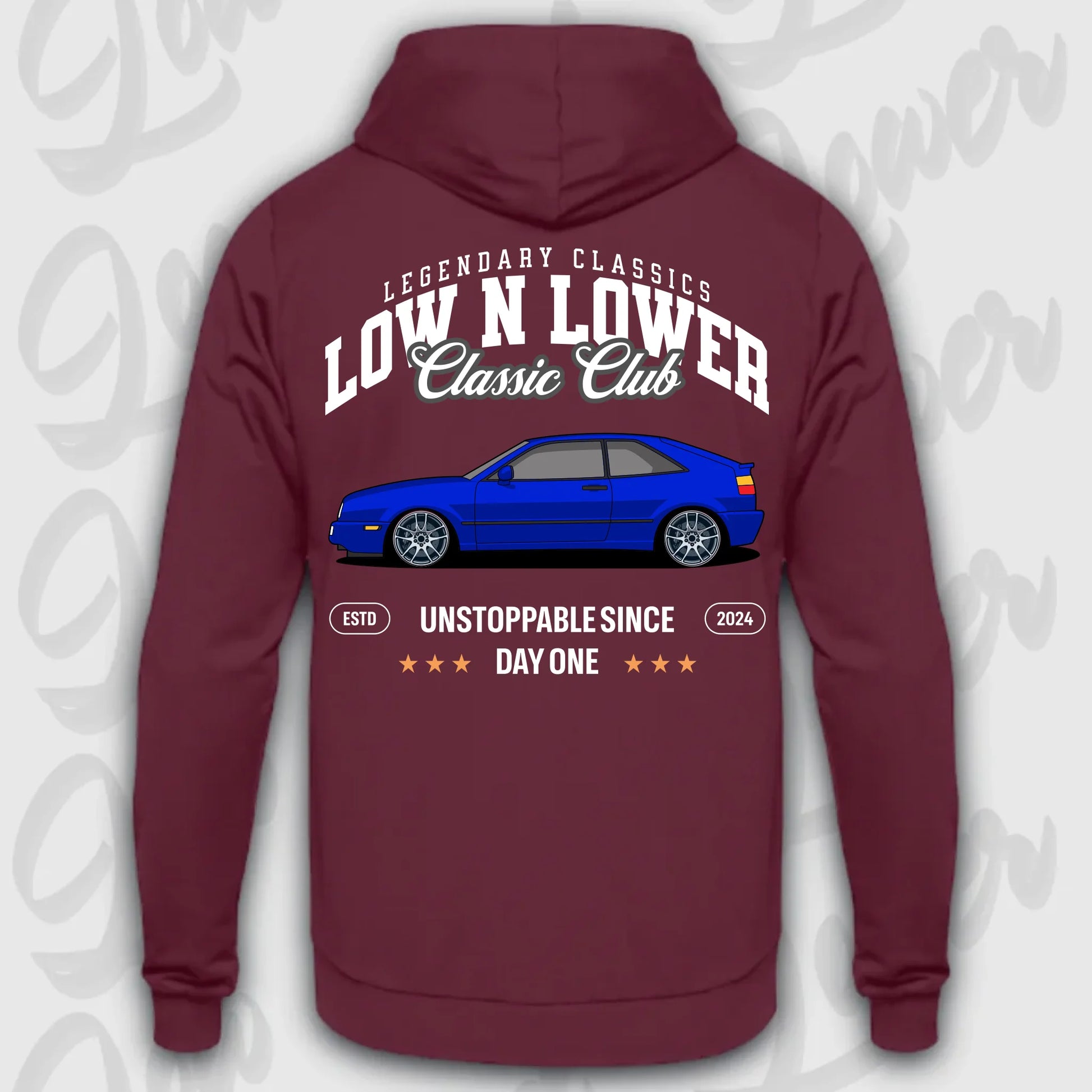 Mockup Stand hoodie teeinblue - Shirt 4