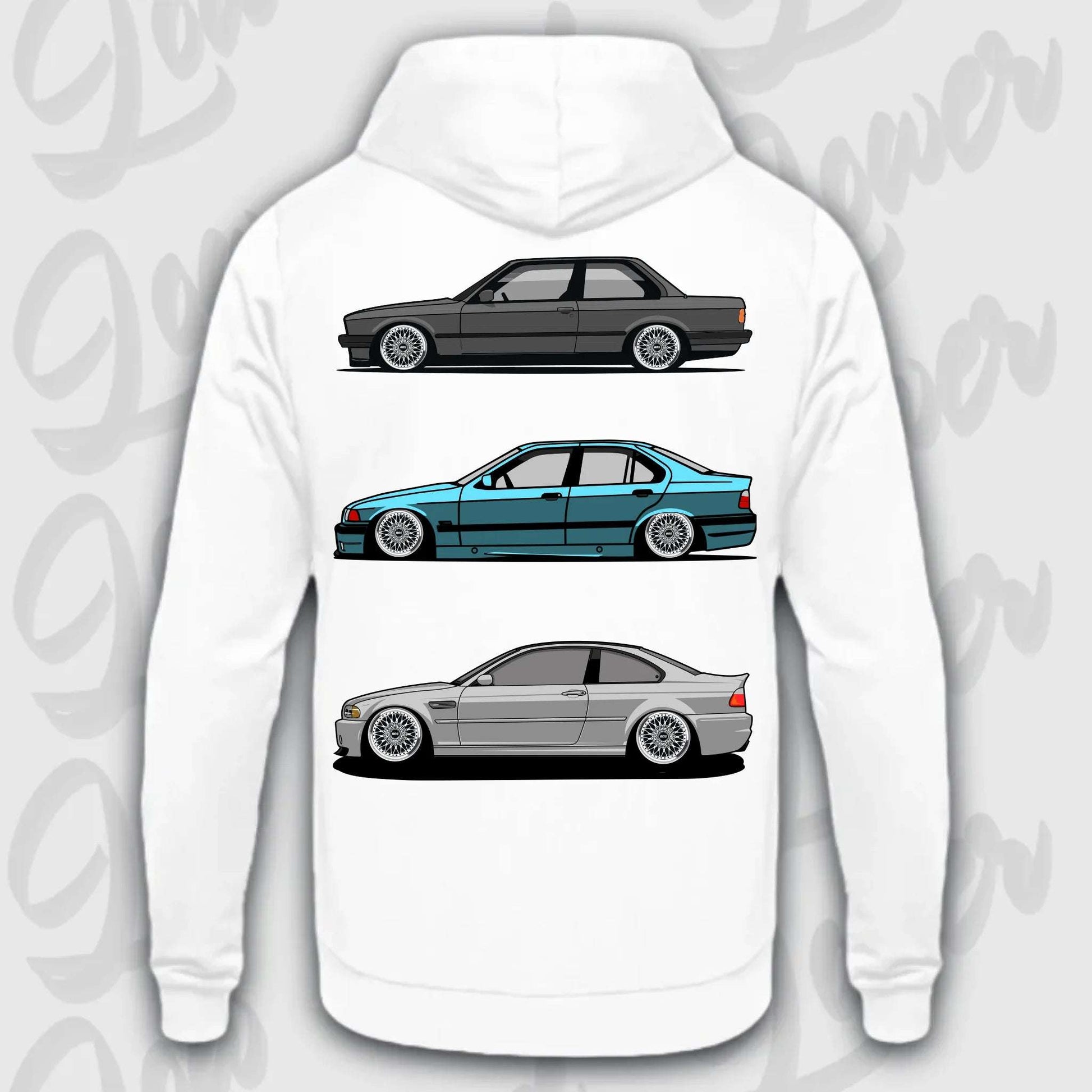 Hoodie E30 - E46 - personalisierbar Standard Hoodie Arctic-White