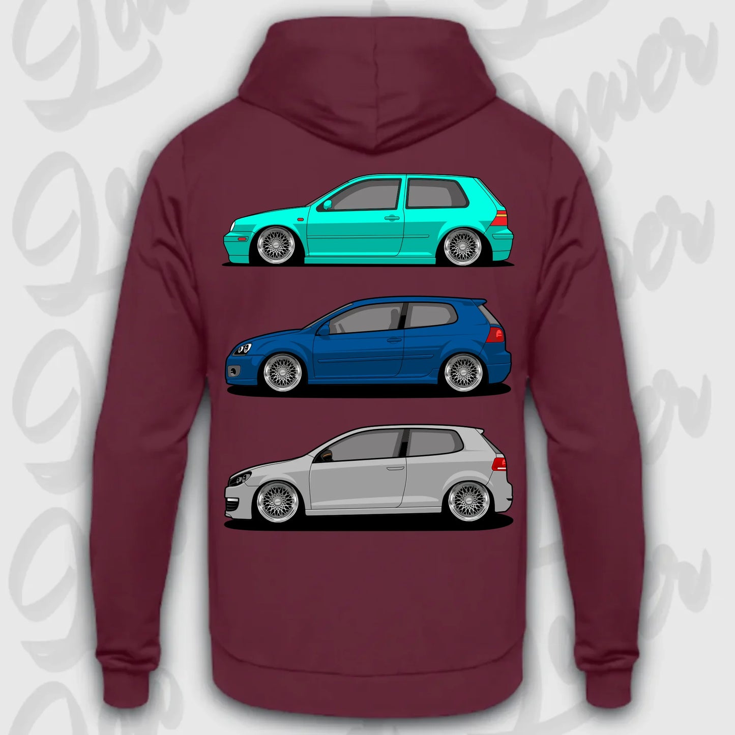 Mockup Stand hoodie teeinblue - Shirt 4