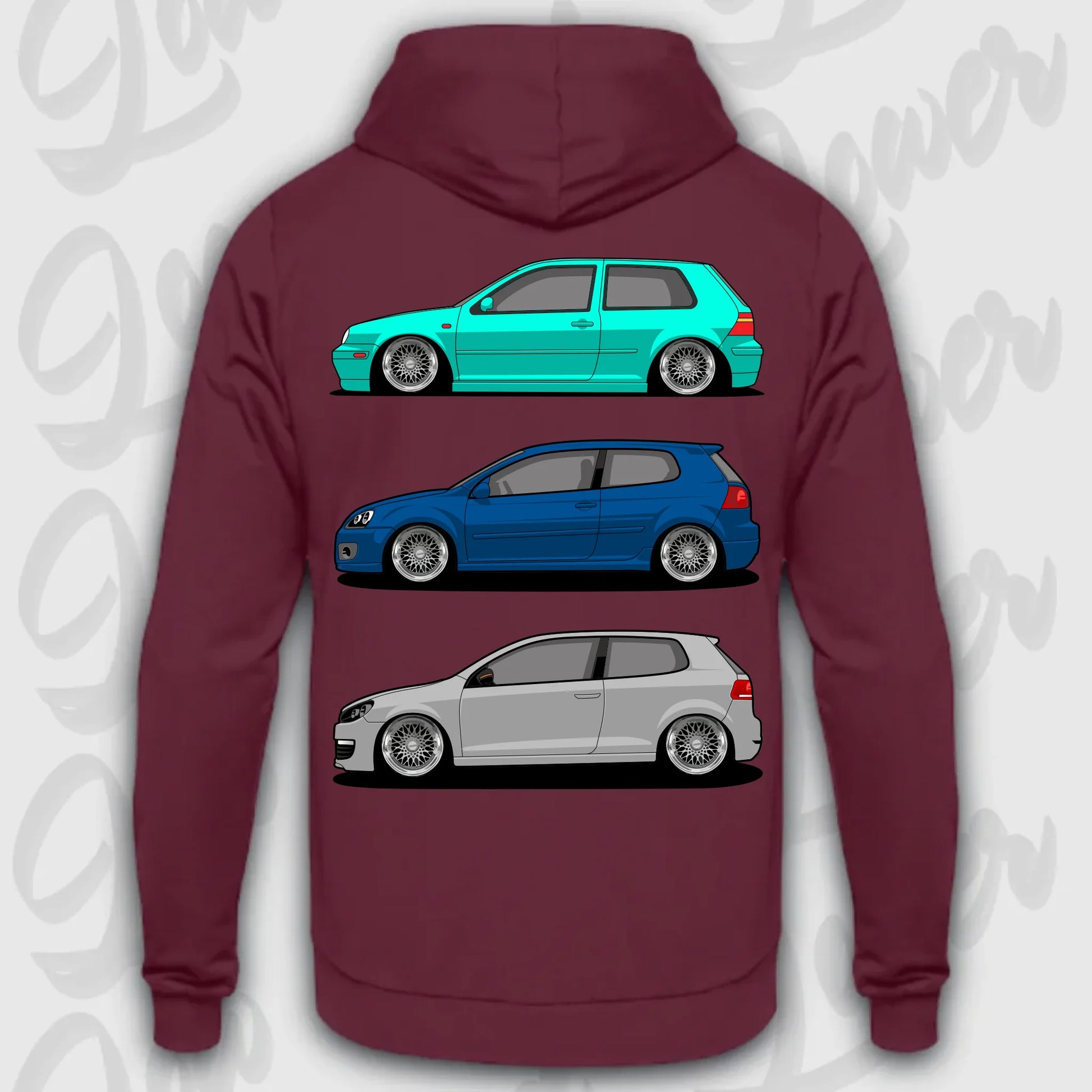 Mockup Stand hoodie teeinblue - Shirt 4