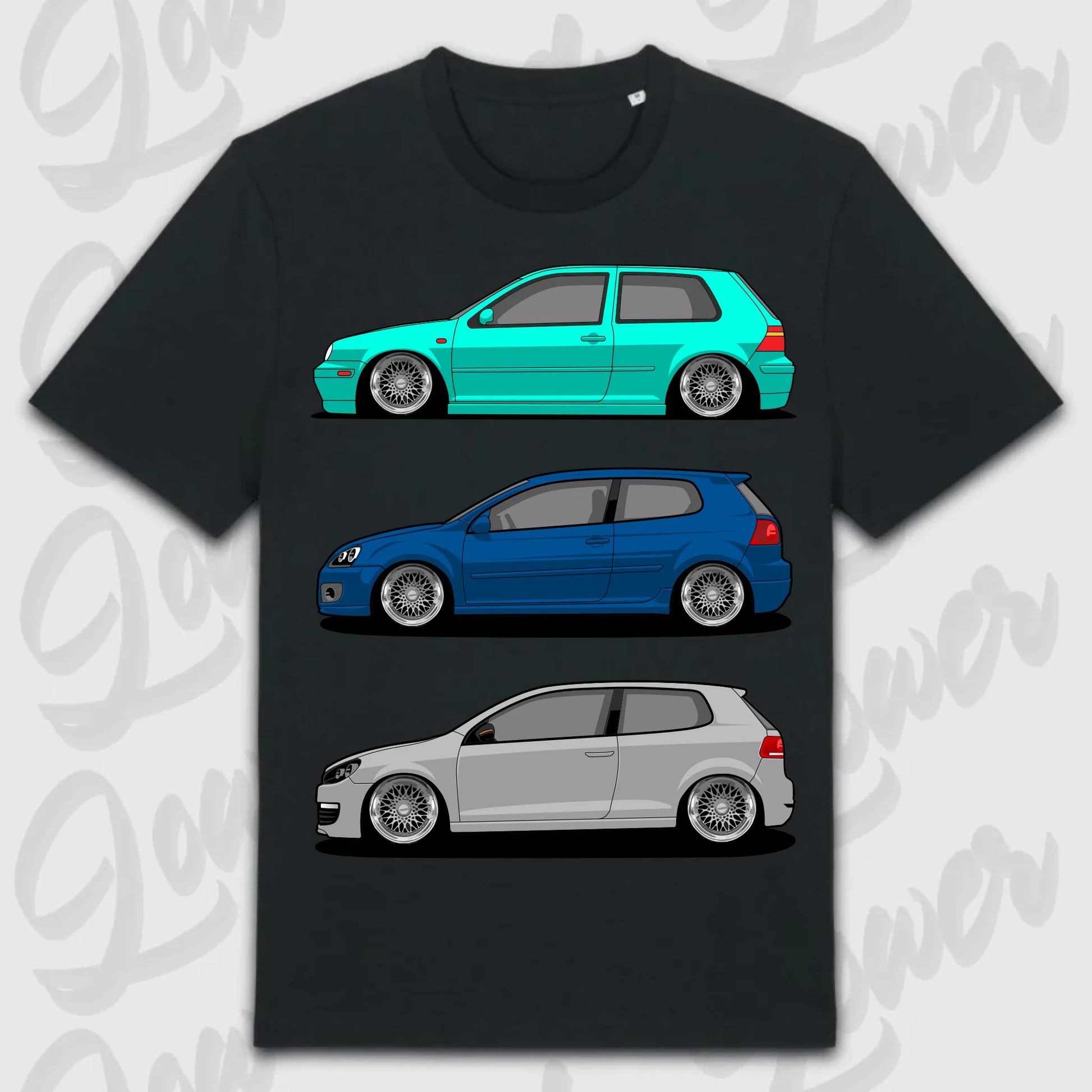 T-Shirt MK4 - MK6 - personalisierbar Standard T-Shirt ( Front Print ) Black