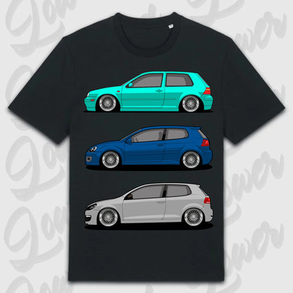 T-Shirt MK4 - MK6 - personalisierbar Standard T-Shirt ( Front Print ) Black