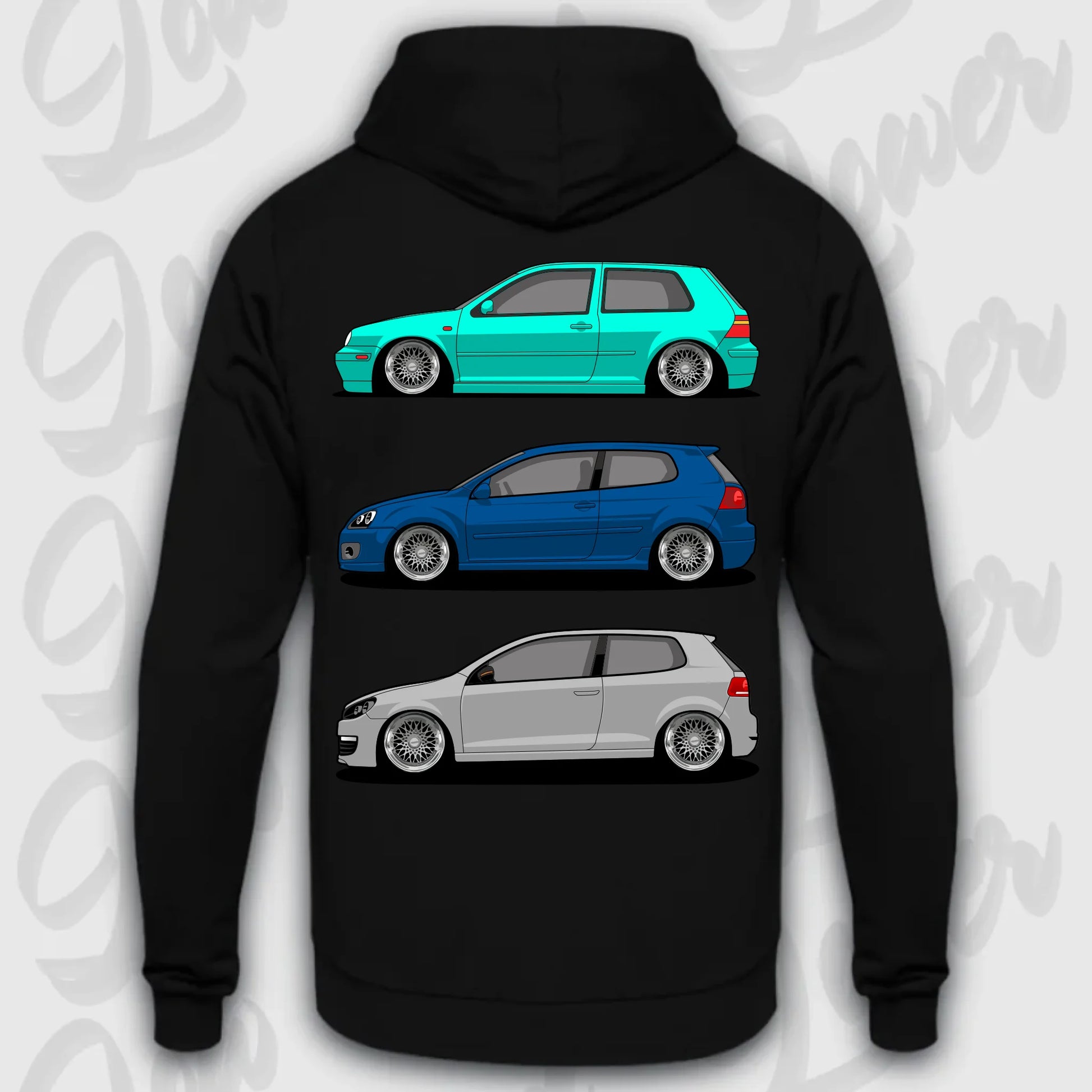 Mockup Stand hoodie teeinblue -      