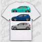 T-Shirt MK4 - MK6 - personalisierbar Standard T-Shirt ( Back Print ) White