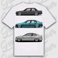 T-Shirt E30 - E46 - personalisierbar Standard T-Shirt ( Back Print ) White