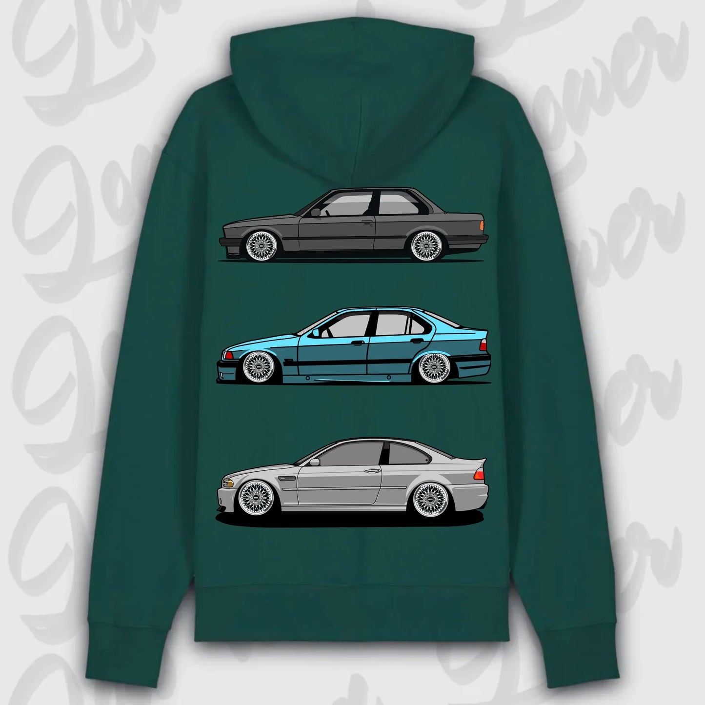 Hoodie E30 - E46 - personalisierbar Premium Hoodie Glazed-Green