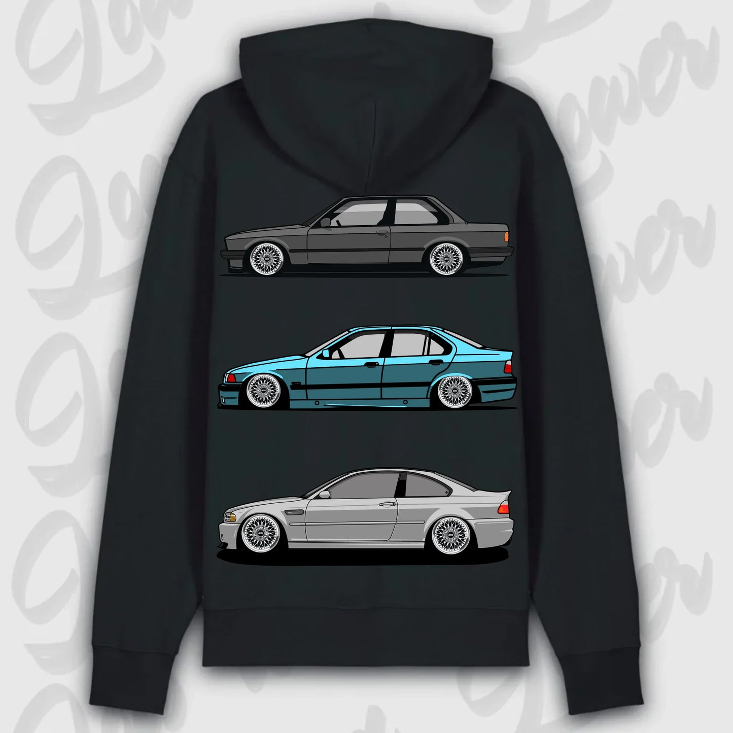 Hoodie E30 - E46 - personalisierbar Premium Hoodie Black