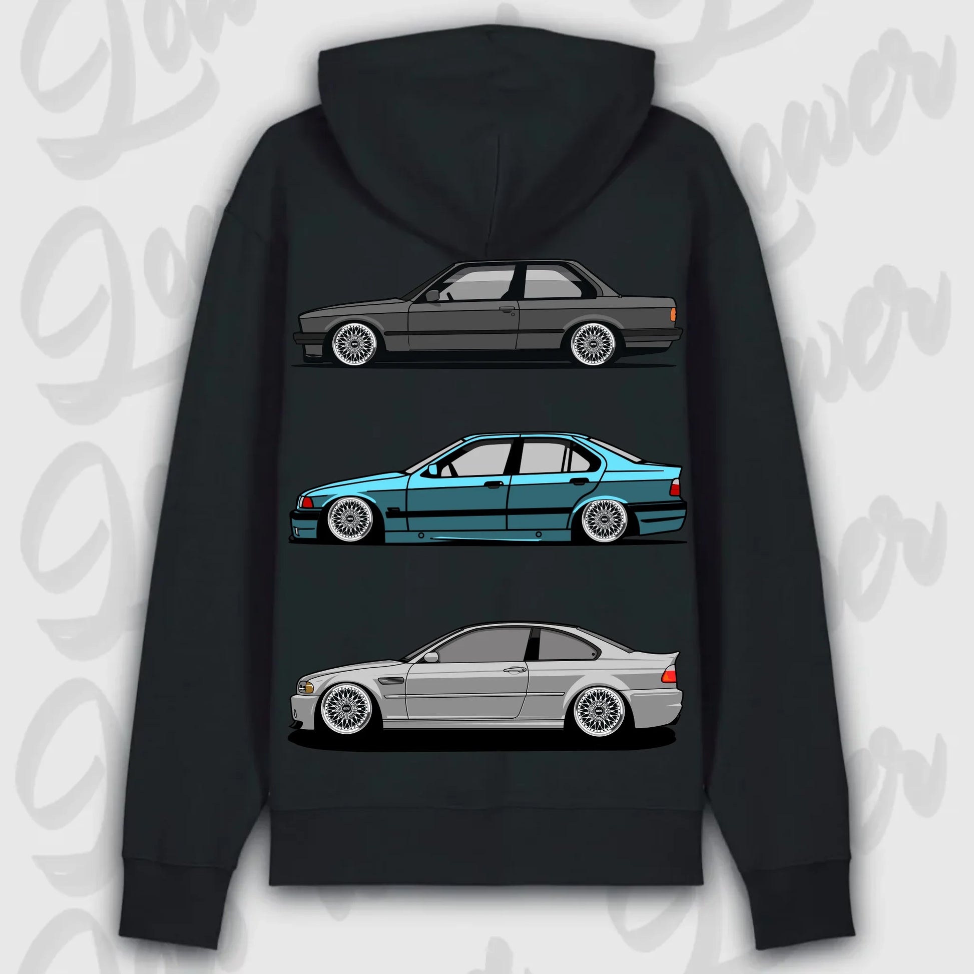 Hoodie E30 - E46 - personalisierbar Premium Hoodie Black