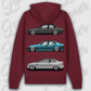 Hoodie E30 - E46 - personalisierbar Premium Hoodie Burgundy